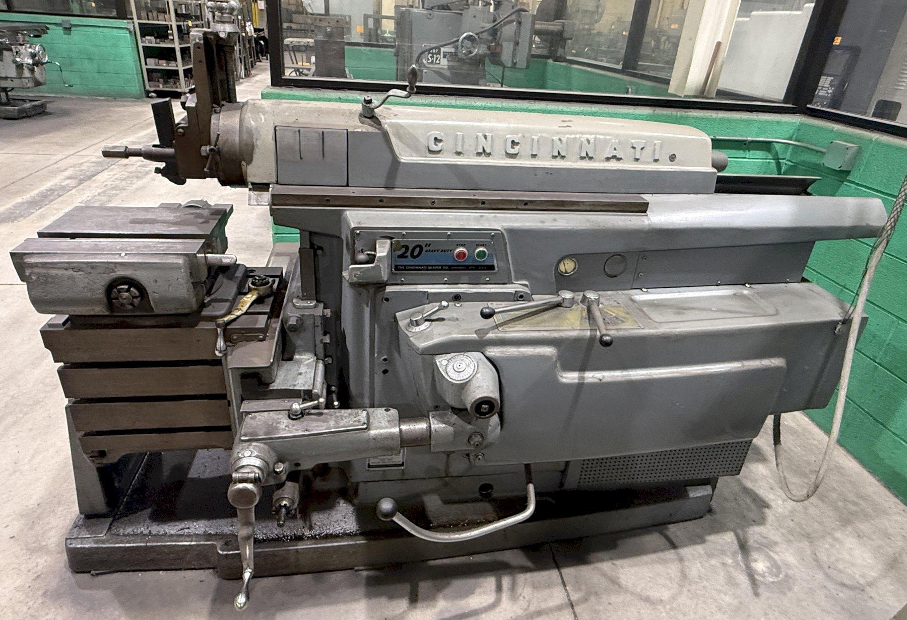 20" CINCINNATI HEAVY DUTY SHAPER WITH VISE: YOBRO #26413