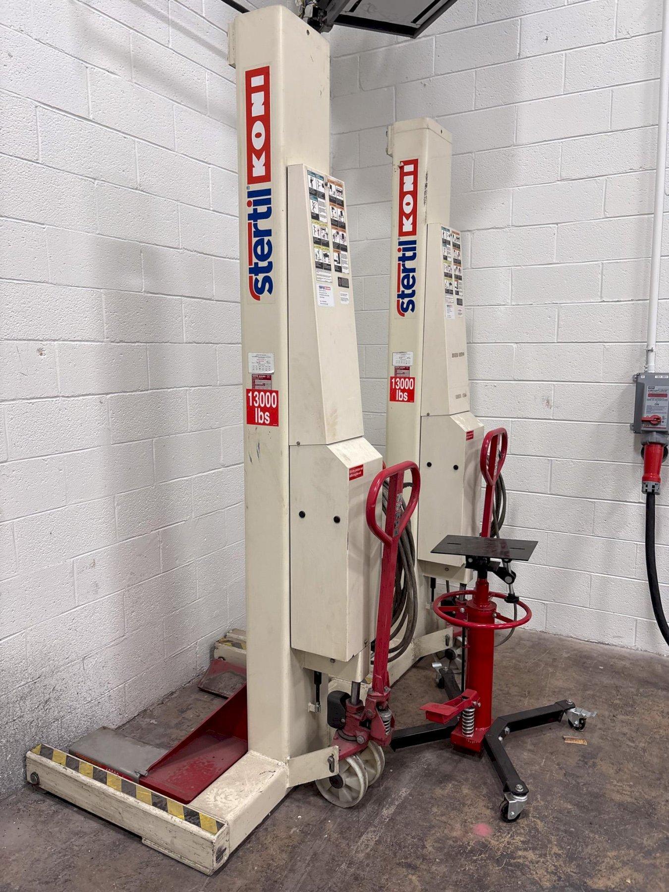 (4) 13,000 LBS 2006 STERTIL-KONI MODEL ST-1060 FC HEAVY DUTY MOBILE COLUMN LIFT JACKS : YOBRO 26516