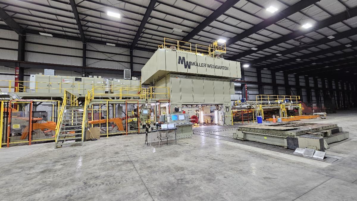 1500 Ton Muller Weingarten Progressive Press 4000 mm x 2600 mm