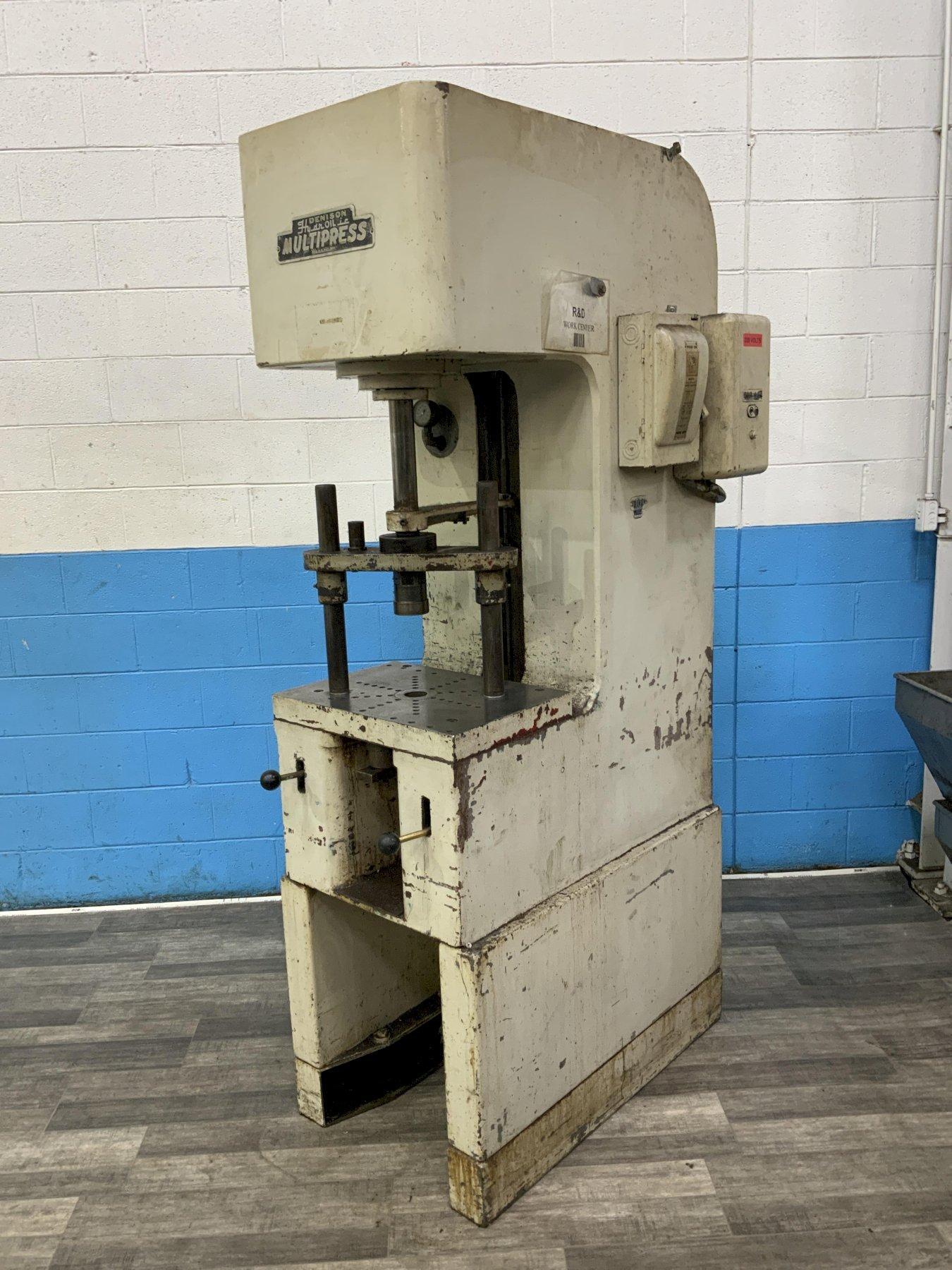 10 TON DENISON HYDRAULIC C FRAME PRESS: STOCK #80820
