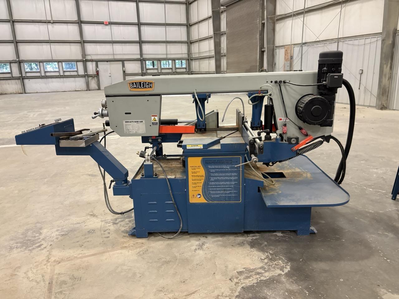 13″ X 18″ Baileigh BS-20SA-DM Dual Miter Semi-Automatic Band Saw, 2025 – Like New