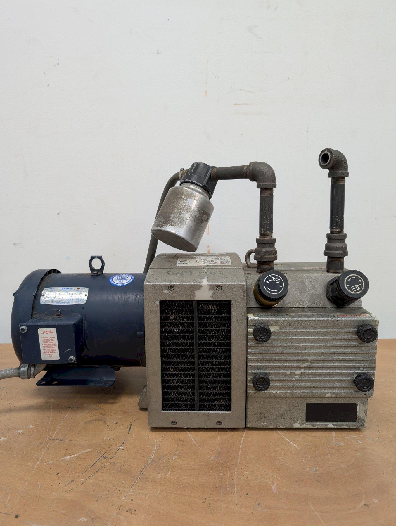 Becker DVT 3.80 Oil-Free Rotary Vane Vacuum Pump with Leeson Motor – 82 m³/h, 0.6 bar, 3.0/3.6 kW