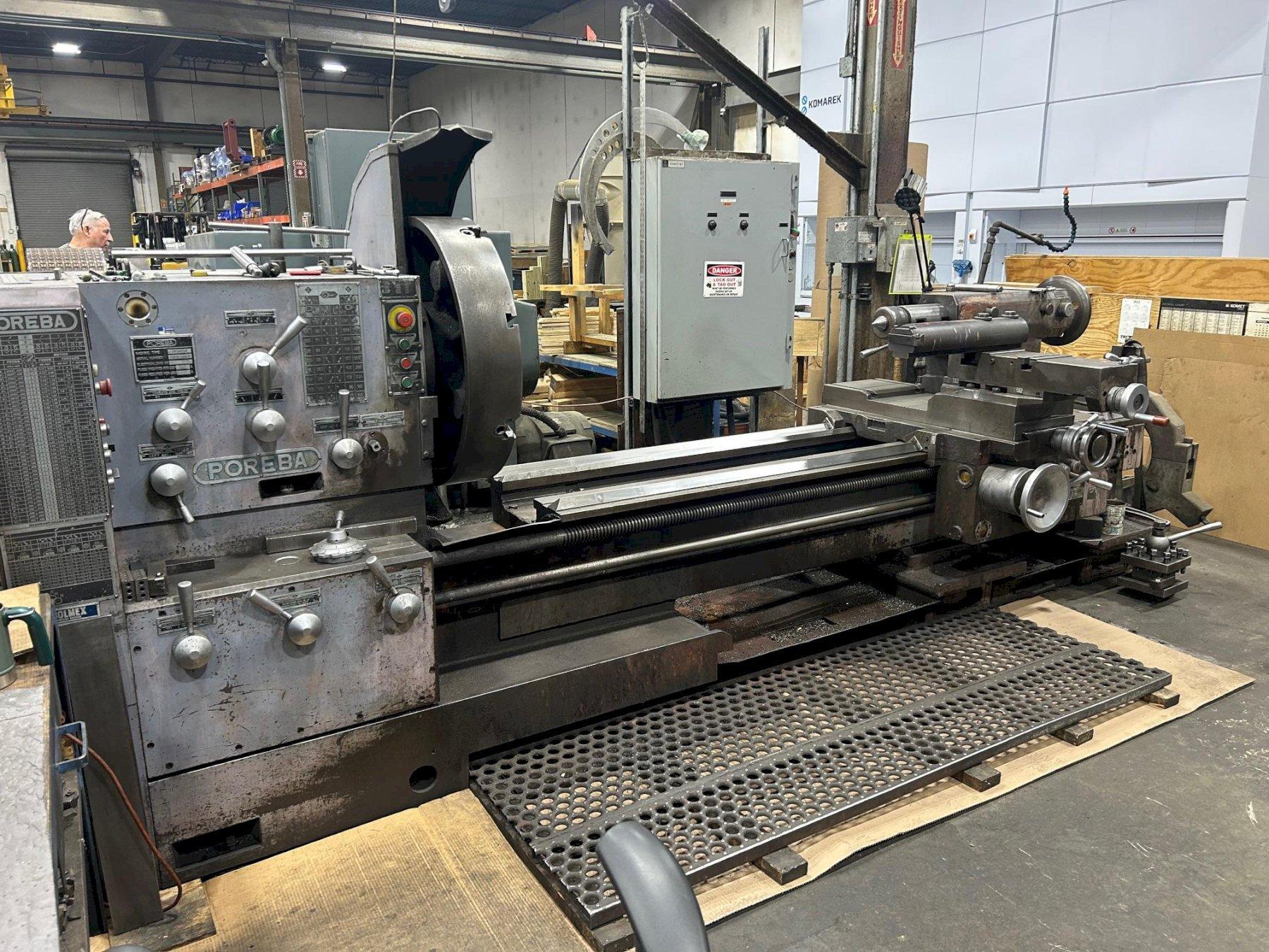 36" x 80" POREBA MODEL TPK90A1/2M ENGINE LATHE