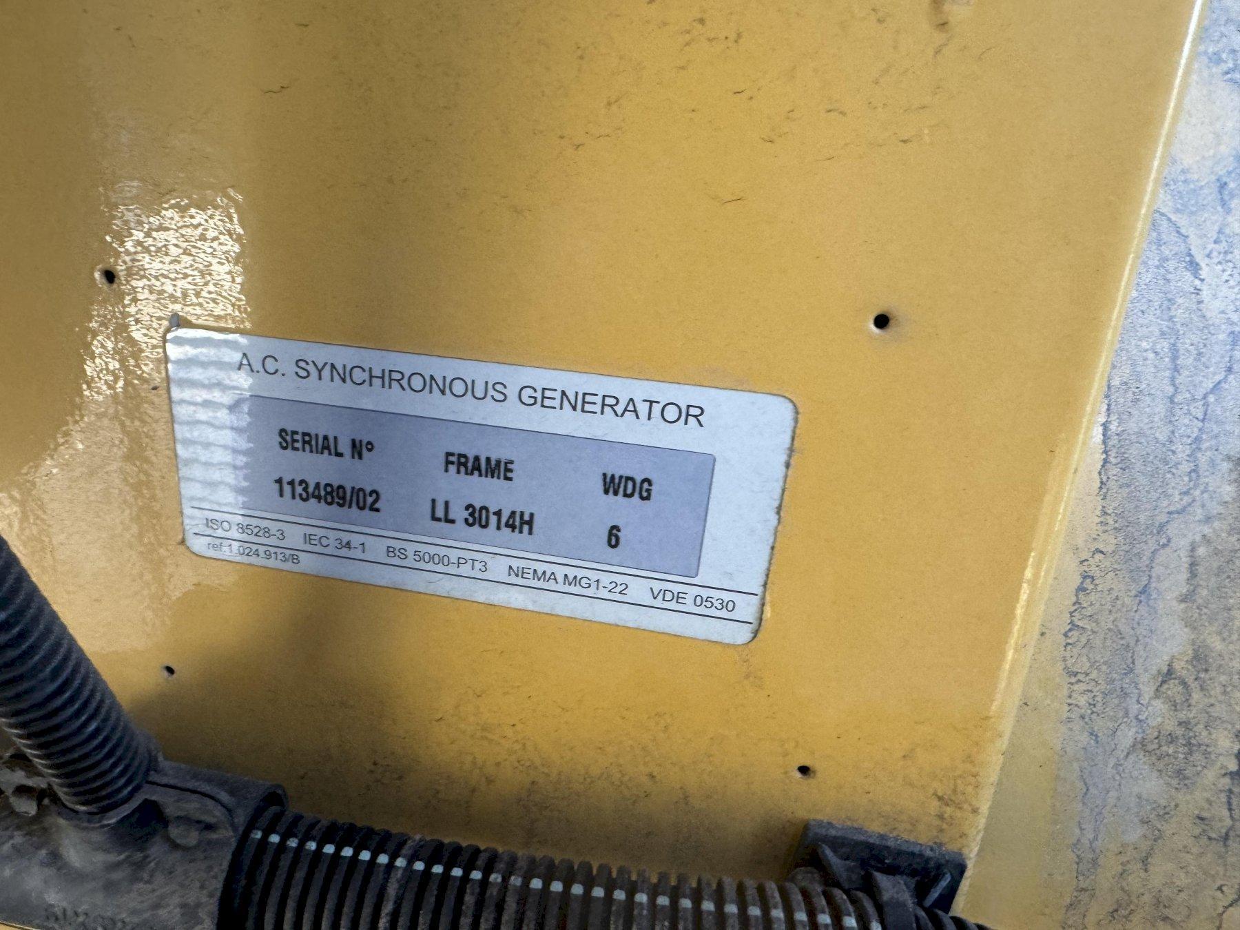 150 K.W. OLYMPIAN D150 P1 DIESEL GENERATOR. STOCK # 0900824
