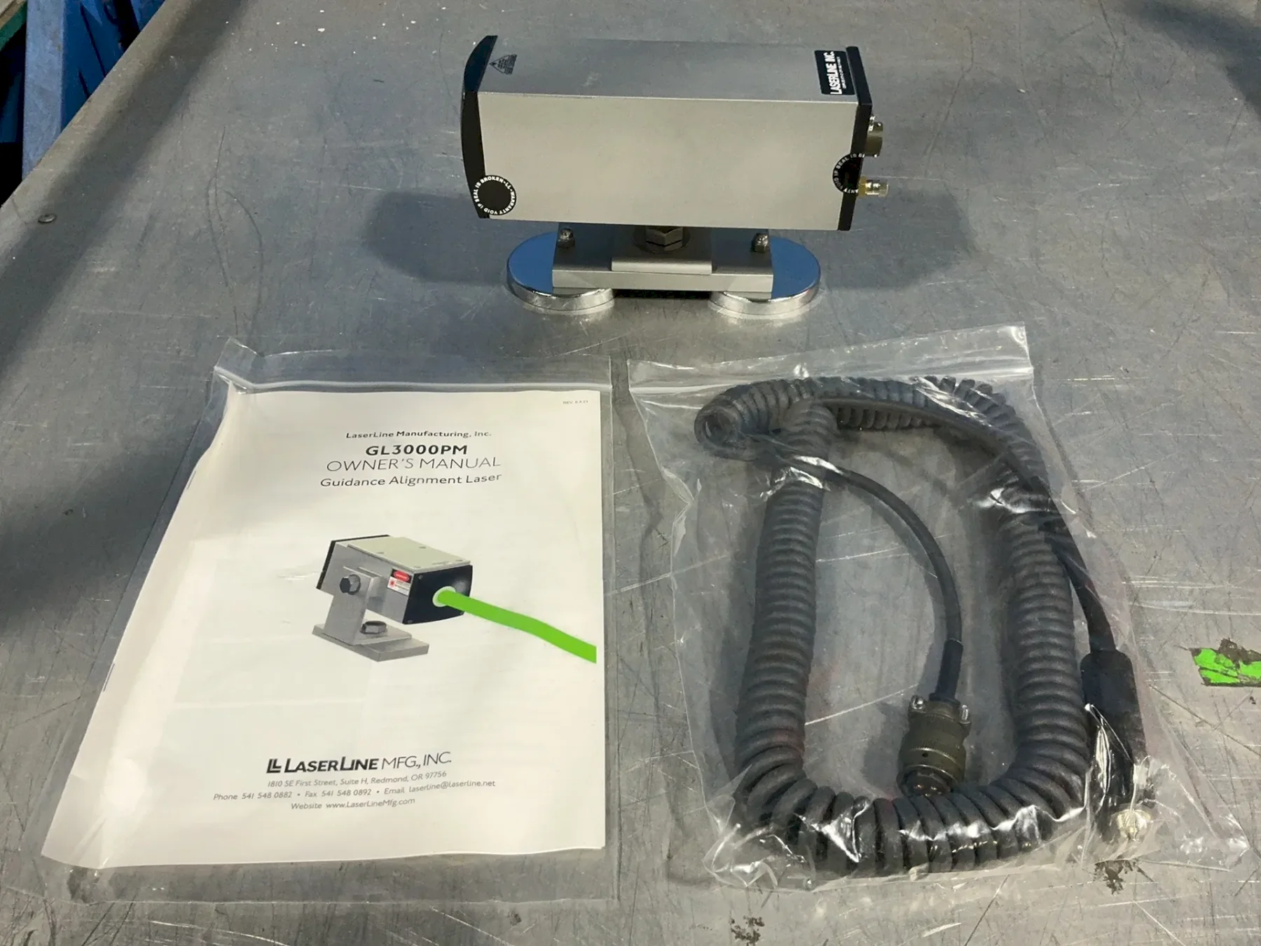LASERLINE MANUFACTURING GUIDANCE ALIGNMENT GREEN LASER  -  GL3000PM-B