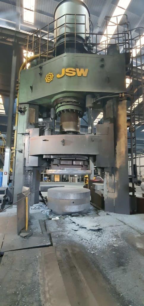 2500 Tons Hydraulic open die forging press Japan Steel Works Ltd. (JSW)