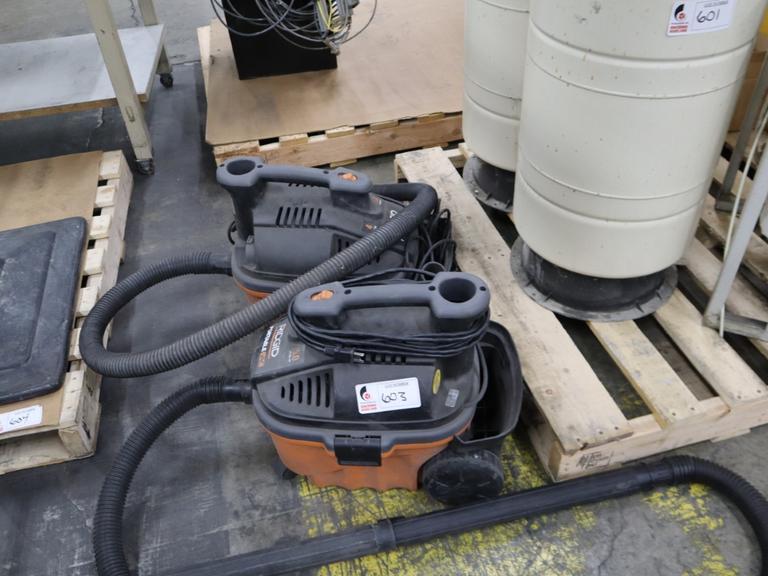 Rigid 4 Gallon Portable Vacuums, 5hp (2cs)- Auction Item