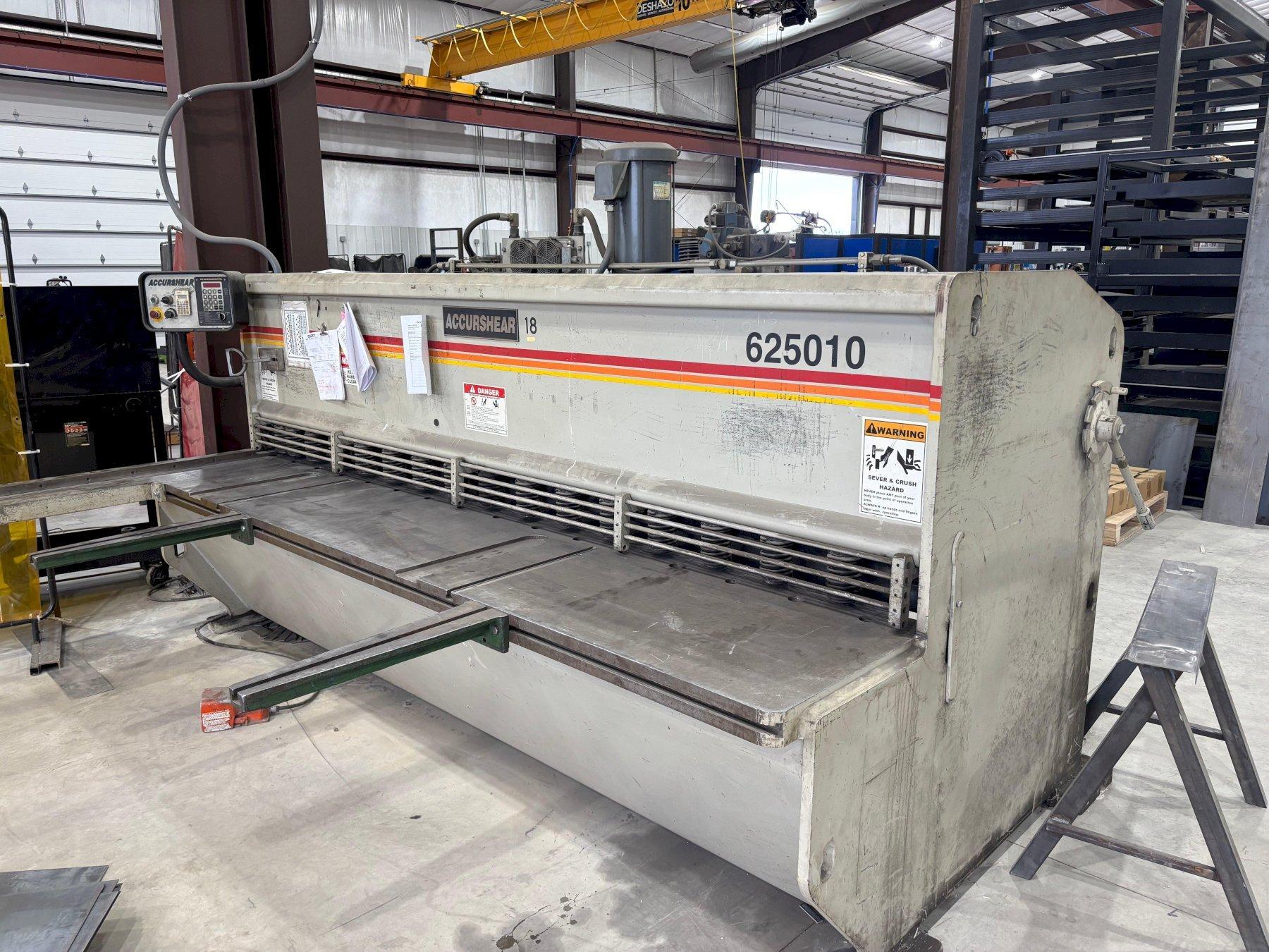 1999 Accurshear 625010 Hydraulic Shear (#5796)