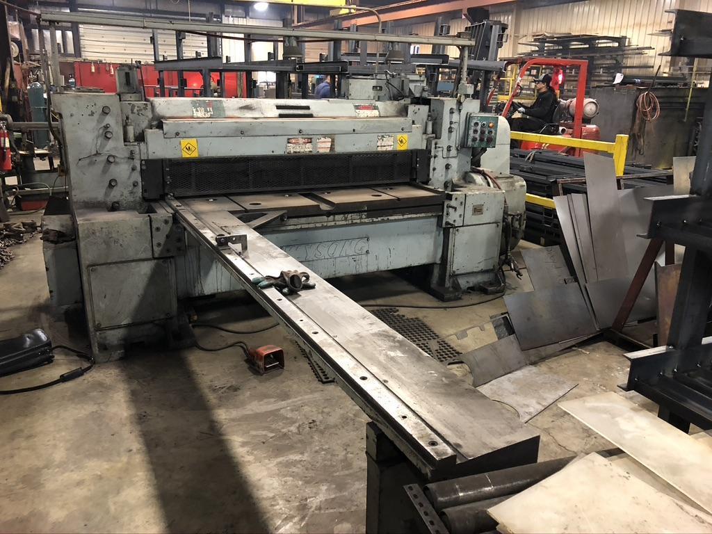 1/2" X 72" WYSONG MECHANICAL SHEAR WITH FRONT OPERATED POWER BACK GAUGE