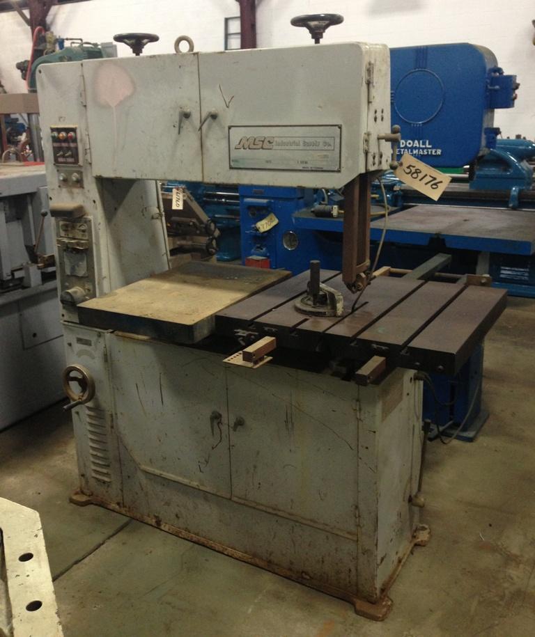 40' MSC VERTICAL BANDSAW: STOCK #58176