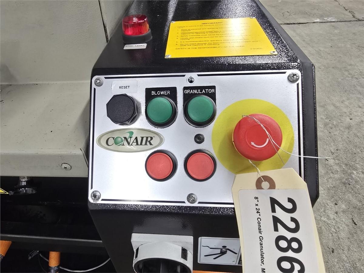 Conair Used NCF-824 Granulator, 15 HP, 8" x 24", 460V