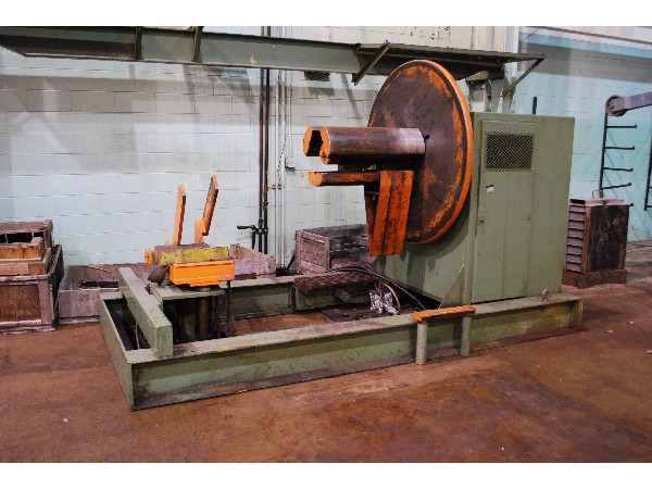 American Steel Line Pull Off Coil Reel and Load Car Uncoiler 10,000 Lbs.