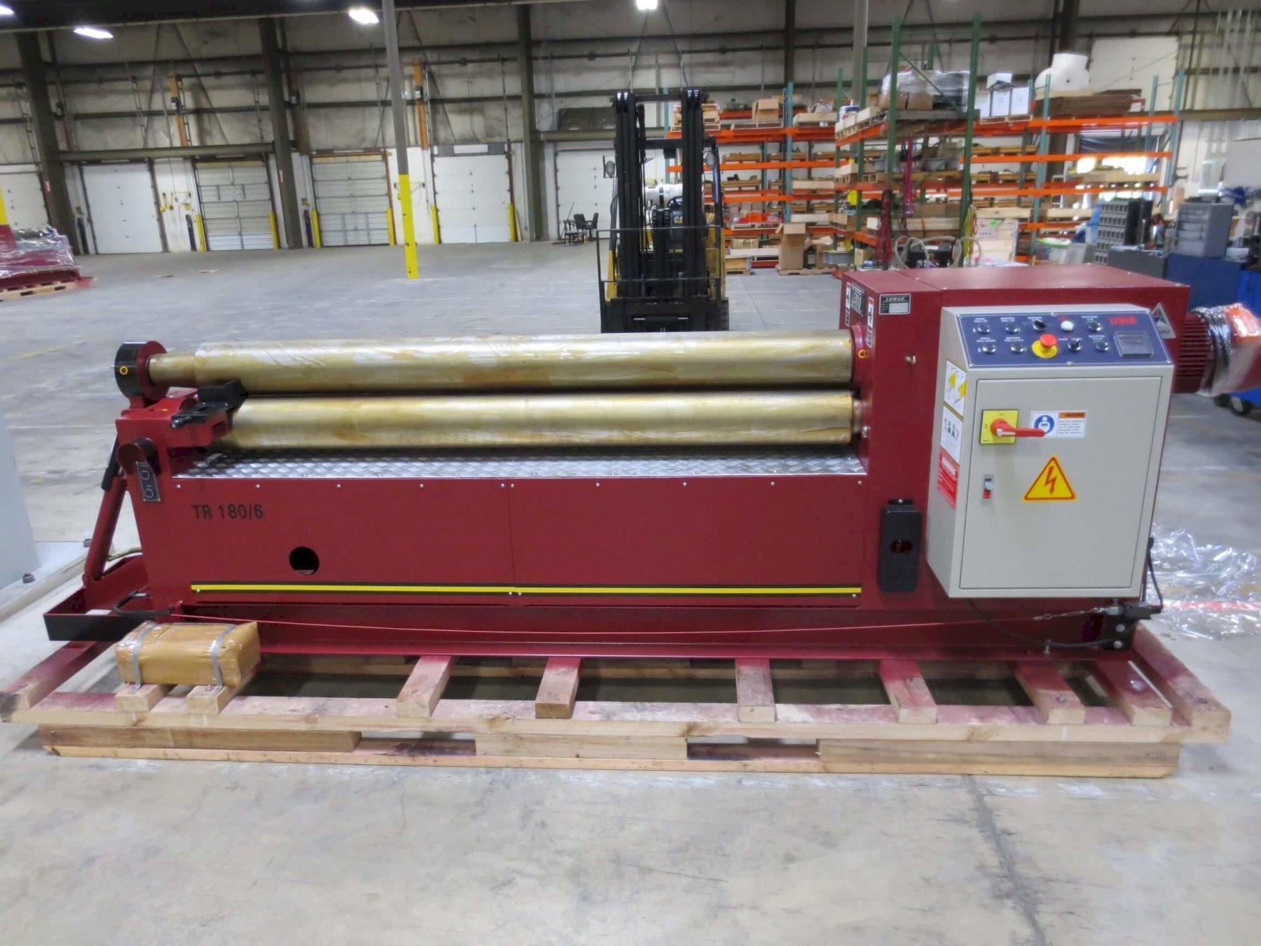 (1) NEW LEMAS HYDRAULIC 3-ROLL INITIAL-PINCH PLATE BENDING ROLL, MODEL #: TR 180/6