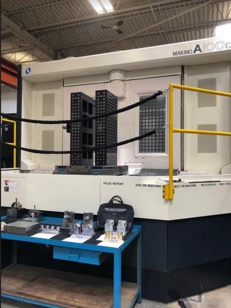 Makino A100E CNC Horizontal Machining Center, Fanuc Pro 5 Control, 67
