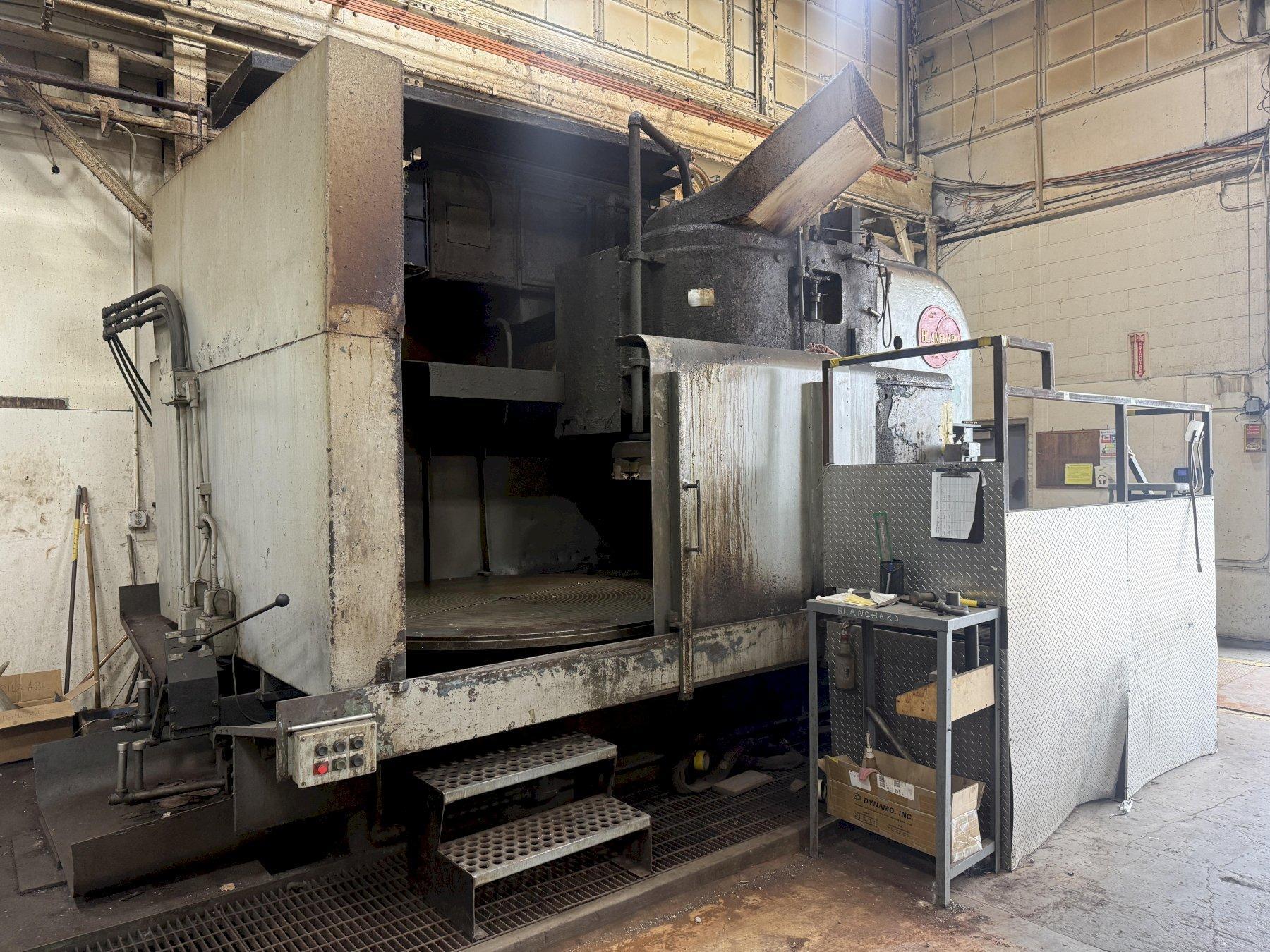 84” X 100 HP BLANCHARD MODEL #42-84 ROTARY SURFACE GRINDER : YOBRO #25951