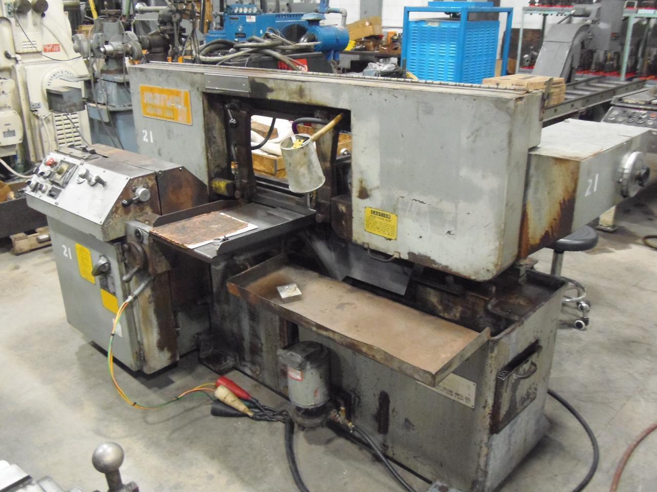 13" MARVEL SERIES 13A HORIZONTAL BANDSAW, ROLLER TABLE, 1981
