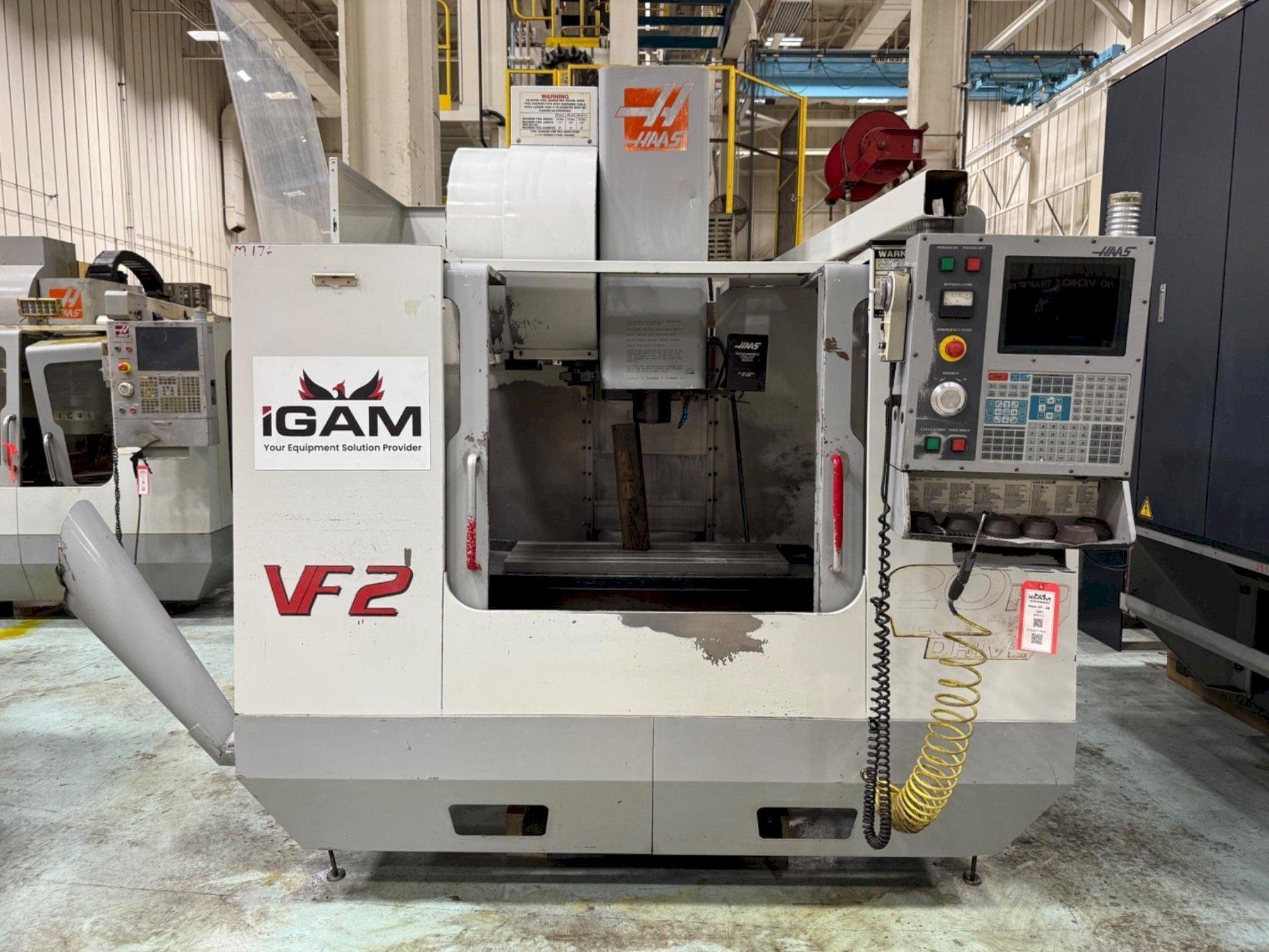 2001 HAAS VF-2B CNC VERTICAL MACHINING CENTER USED