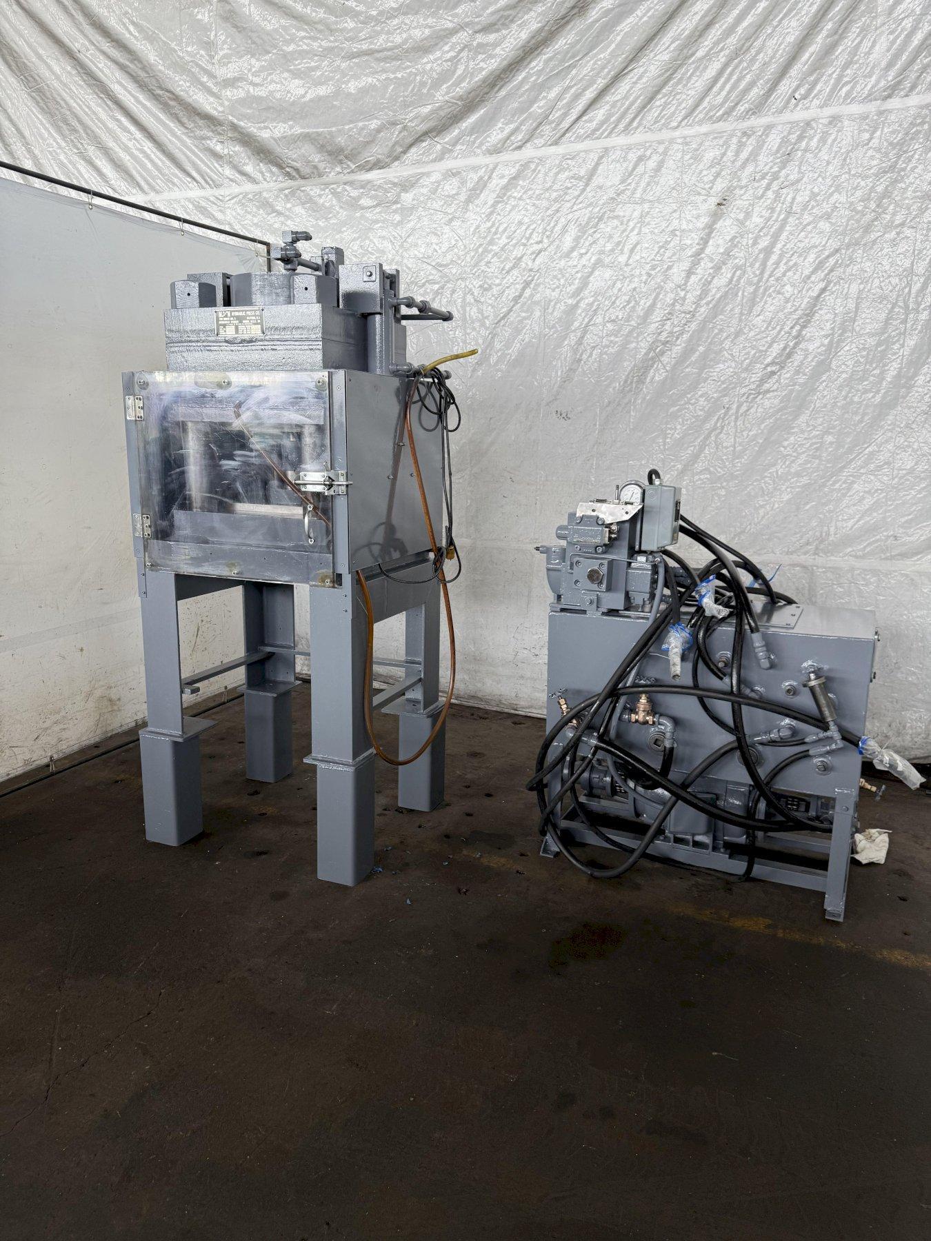 300 TON M&N 4-POST HYDRAULIC HOBBING PRESS. STOCK # 1224124.
