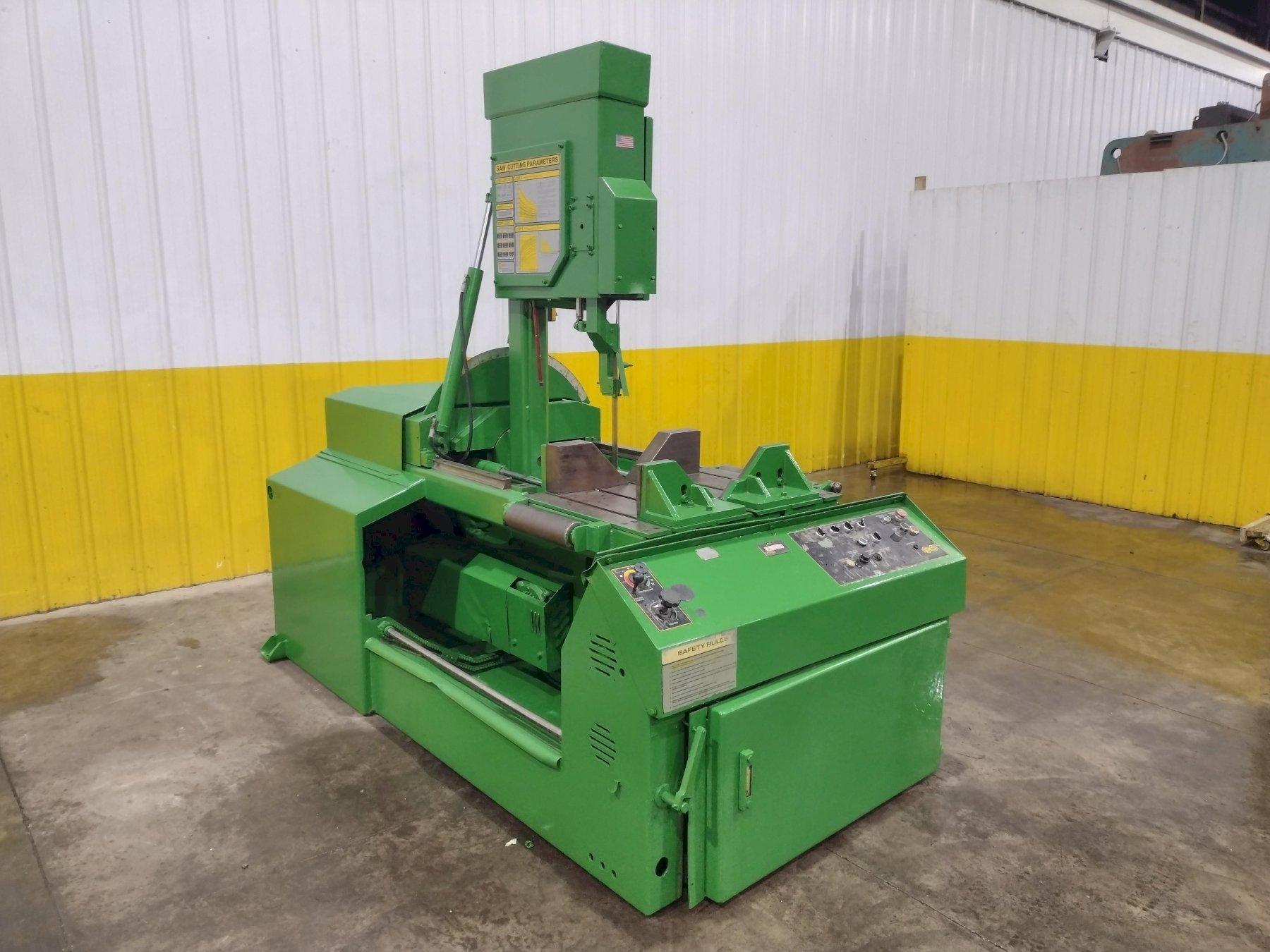 18" X 20" HYD-MECH MODEL V18 SERIES II VERTICAL BAND SAW: STOCK #24965