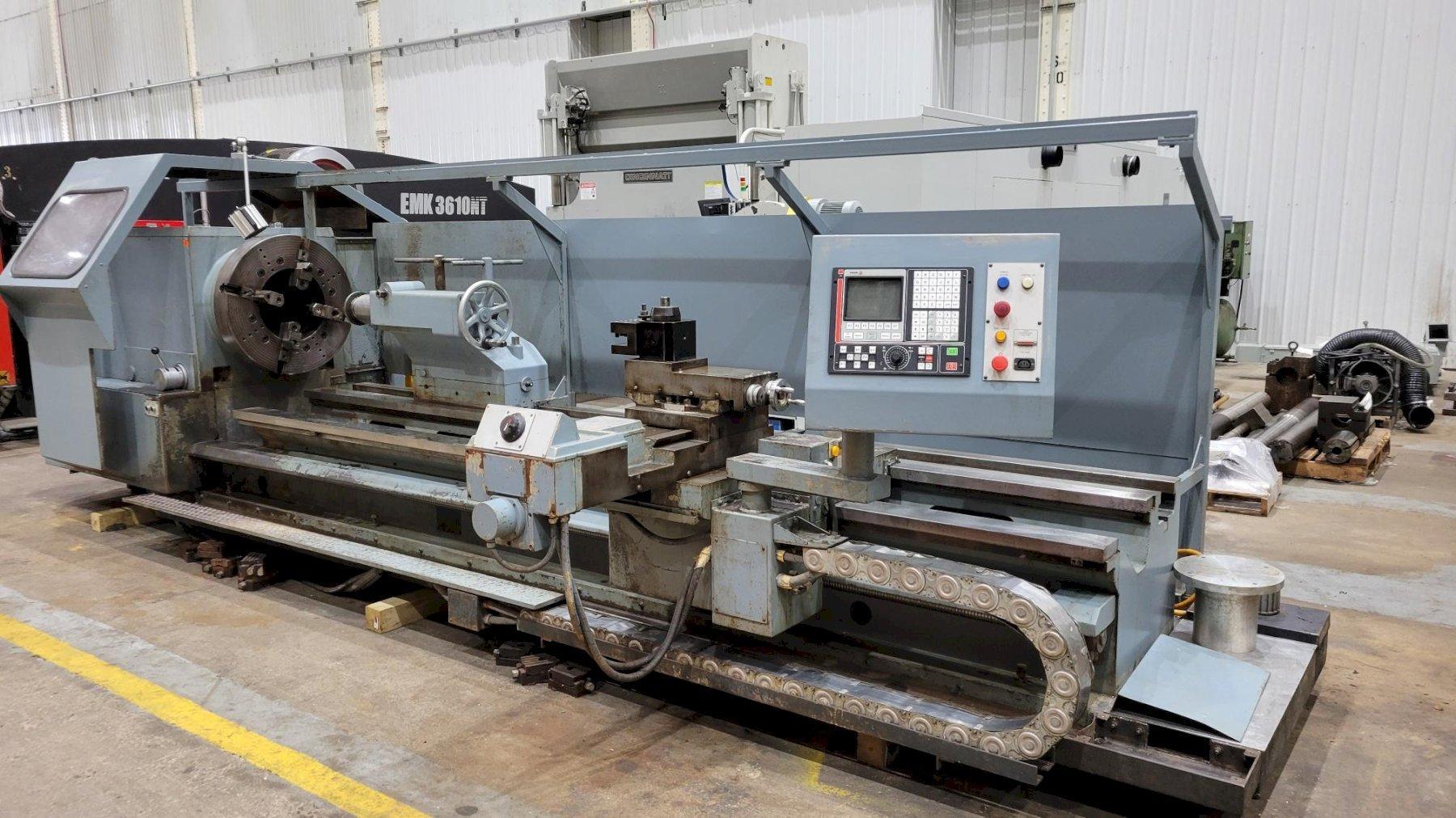 BINNS & BERRY CNC LATHE, MODEL DATA 90-850,  33.46" x 118",  14.5" SPINDLE HOLE
