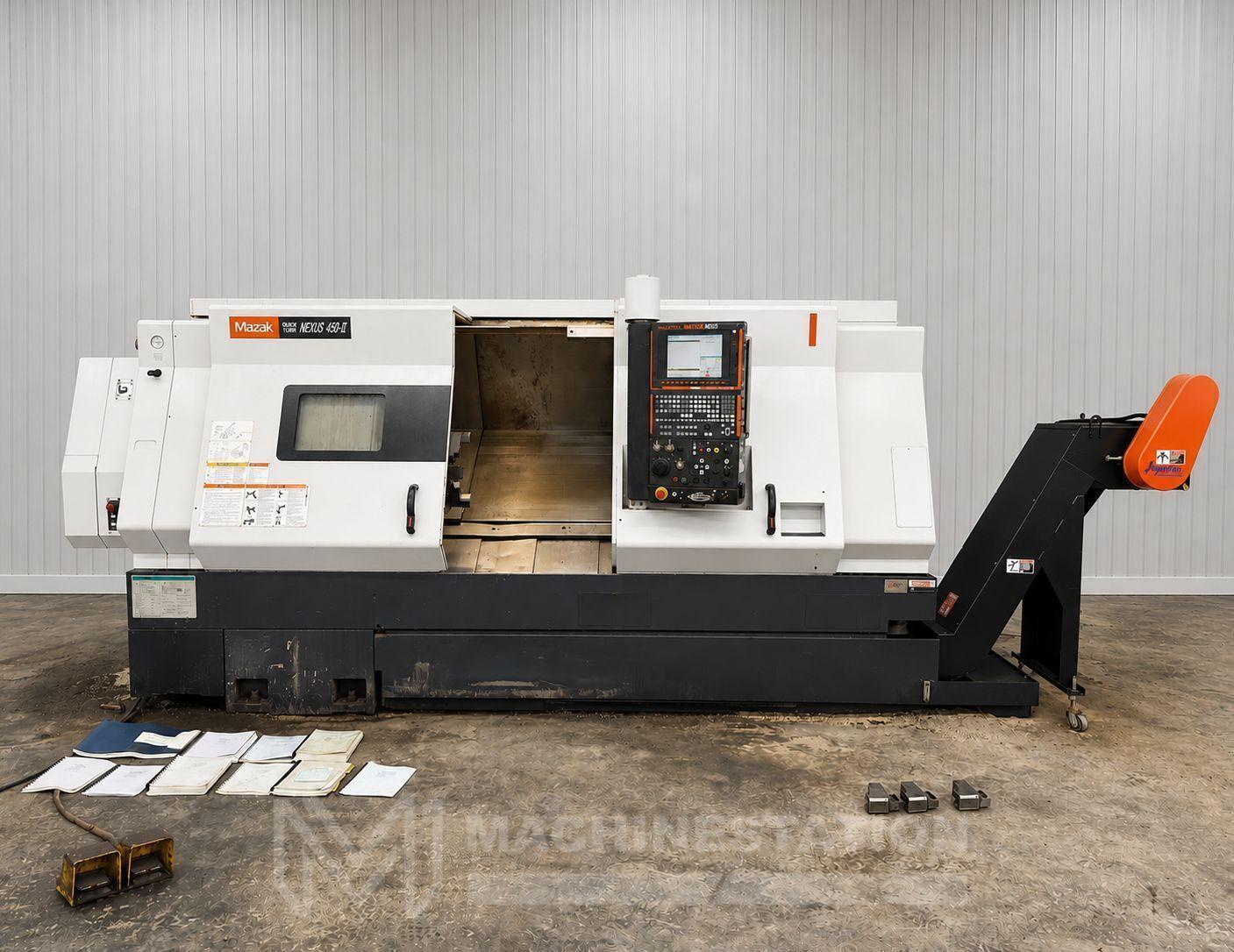 Mazak Quick Turn Nexus 450-II CNC Turning Center – 18″ Chuck Lathe