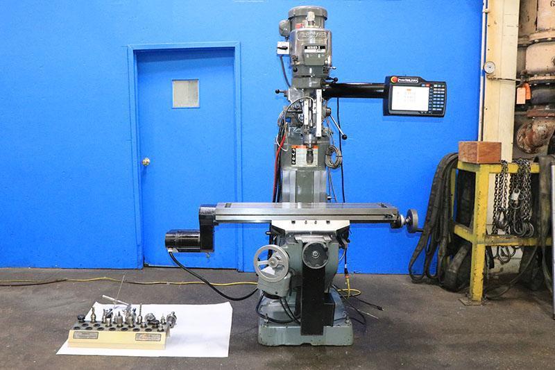 BRIDGEPORT PROTO-TRAK 2-AXIS CNC VERTICAL MILL SERIES-I w/PROTOTRAK KMX CONTROL. CNC RETROFIT PACKAGE ADDED in 2017