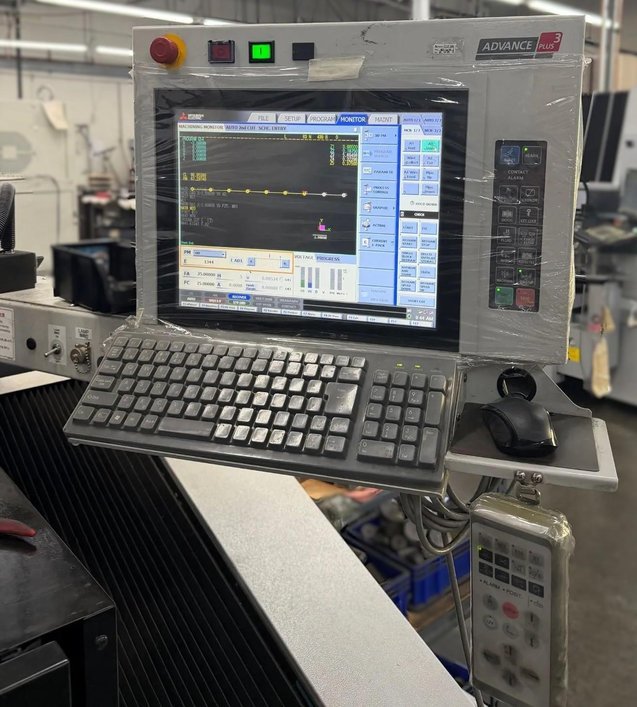 Mitsubishi EDM MV1200-R Advance Plus w/ 4,300 Machining Hours