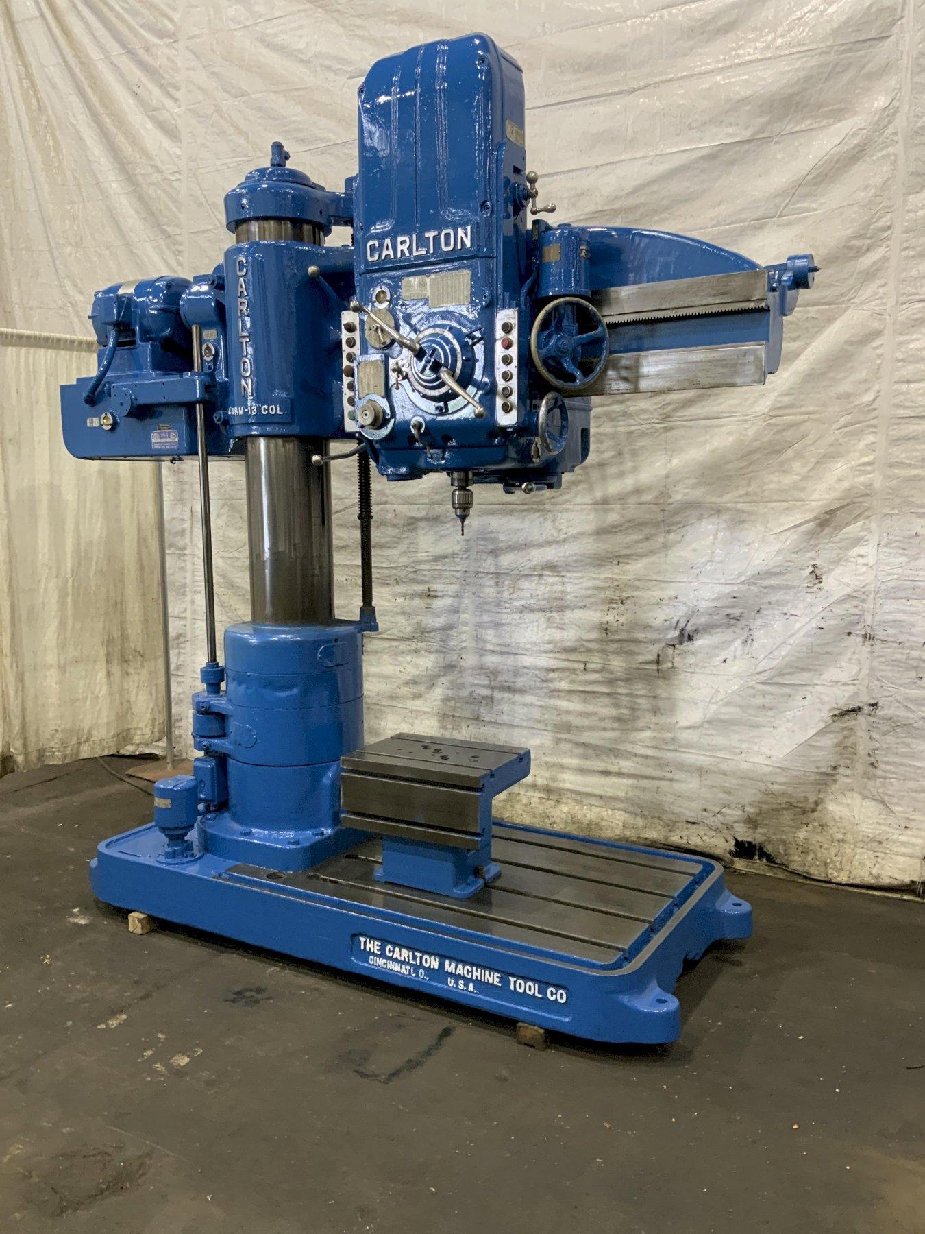 4' X 13'' CARLTON RADIAL ARM DRILL: STOCK #81232