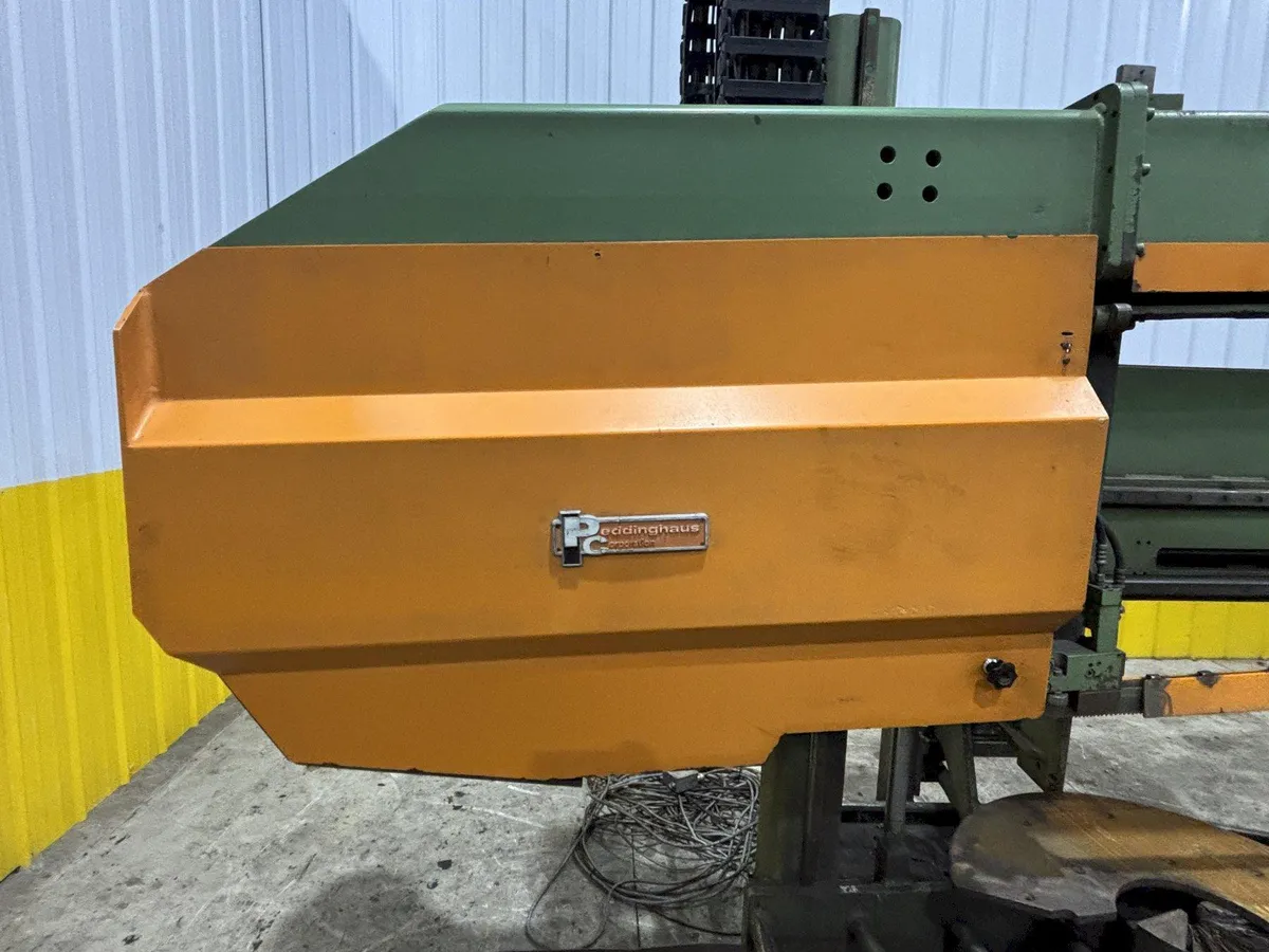 43" X 17" PEDDINGHAUS MODEL #1100 DG TWIN COLUMN & MITRE HORIZONTAL STRUCTURAL SAW