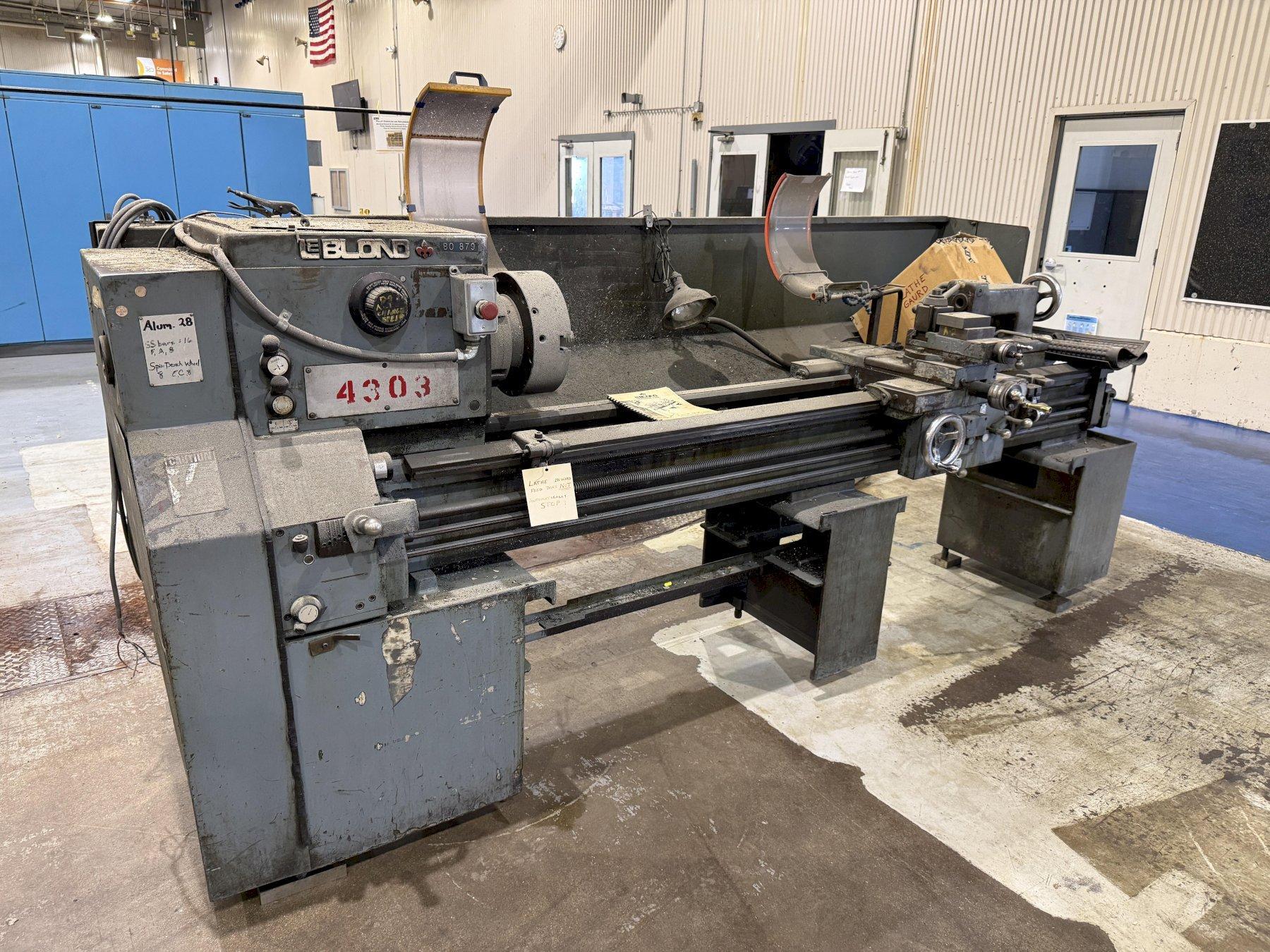 LEBLOND MODEL 12E ENGINE LATHE: YOBRO #26268