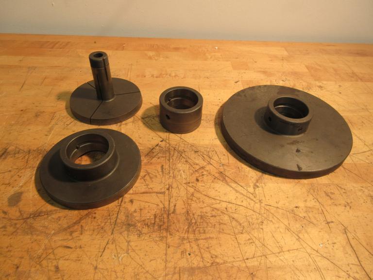 Hardinge 2" & 5" Step Chuck Closer w/ Hardinge 9-7/8" Face Plate & 5" Emergency Collet- Auction Item