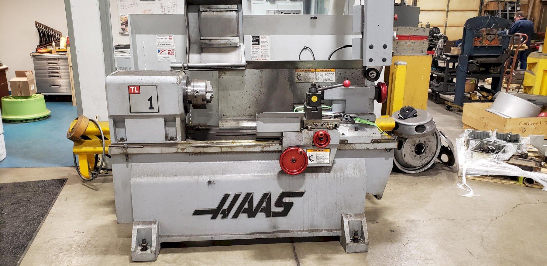 Haas TL-1 CNC Toolroom Lathe, New 2004, 16" x 30", 8" 3 jaw chuck, Tailstock, tool post