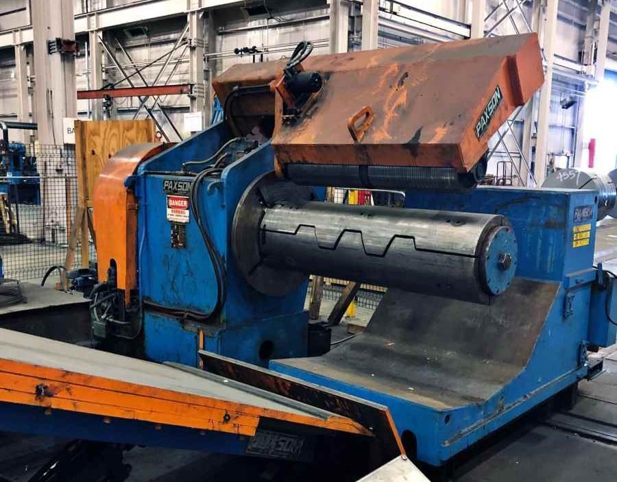 60" x .250" x 40,000# Paxson Slitting Line