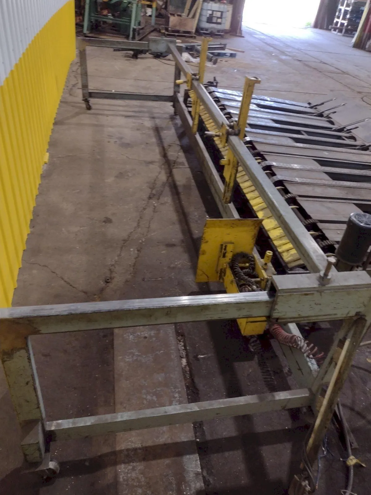 13' x 1/4" AMADA MODEL #M-4065 MECHANICAL POWER SQUARING SHEAR, FRONT GUAGING, CONVEYOR & STACKER