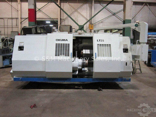 Okuma LT25, OSP100UL, (5) Ax., Twin Turret Twin Spindles, 60