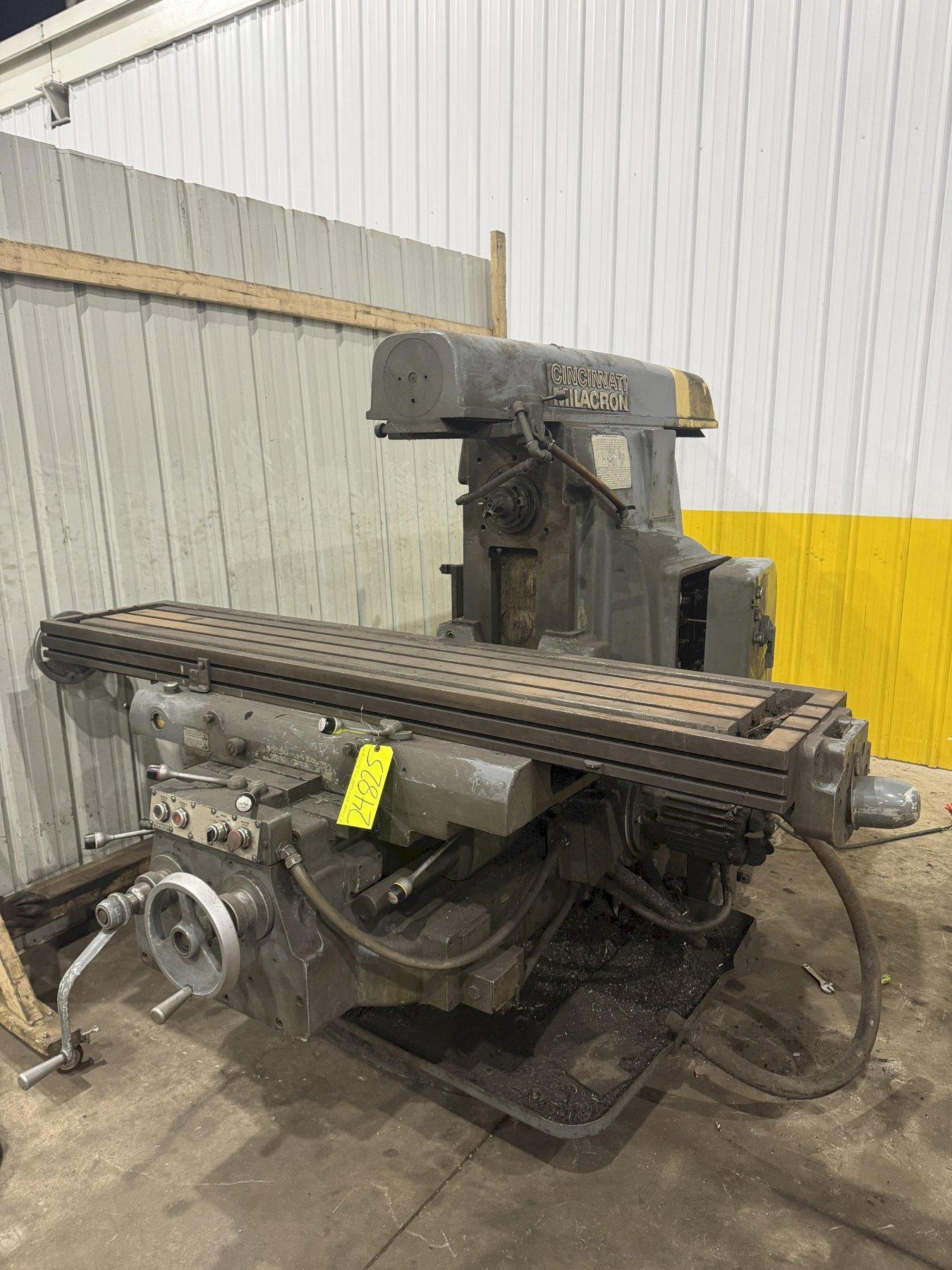 #4 CINCINNATI MILACRON MODEL #415-16 PLAIN DIAL TYPE HORIZONTAL MILL: YOBRO #24825