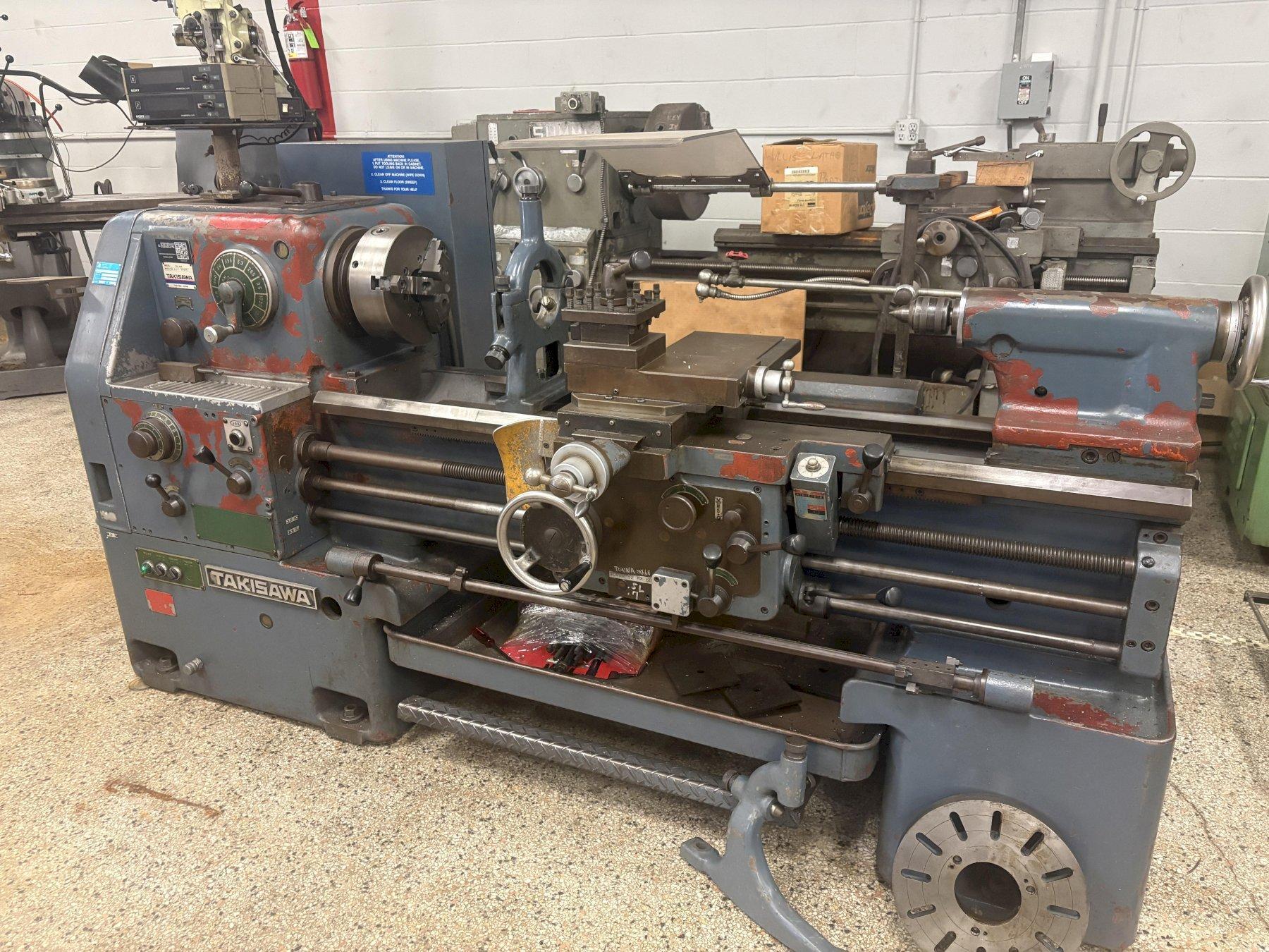 18" x 40" TAKISAWA Model TAL-460 Geared Head Engine Lathe