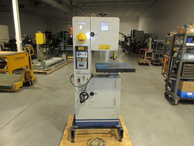 PRM RF66KB30, 7" x 12" Vertical Metal Cutting Band Saw, Variable Speed with Blade Welder/Cutter/Grinder, 110V Single Phase- Auction Item