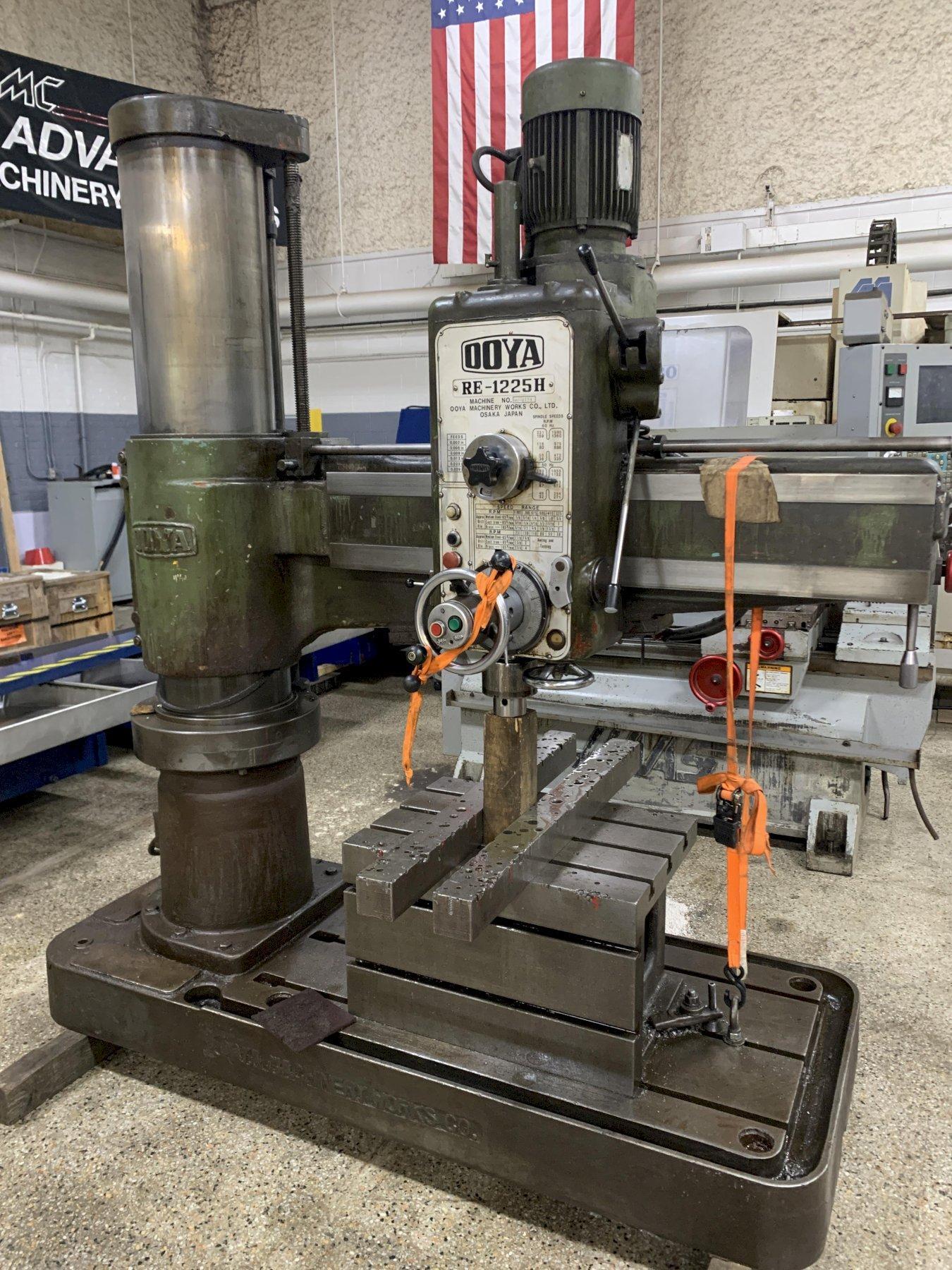 4' 12" OOYA Model RE-1225H Radial Arm Drill, S/N 0A7-2784.