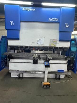 110 Ton x 2.5M ADH Press Brake New in 2022