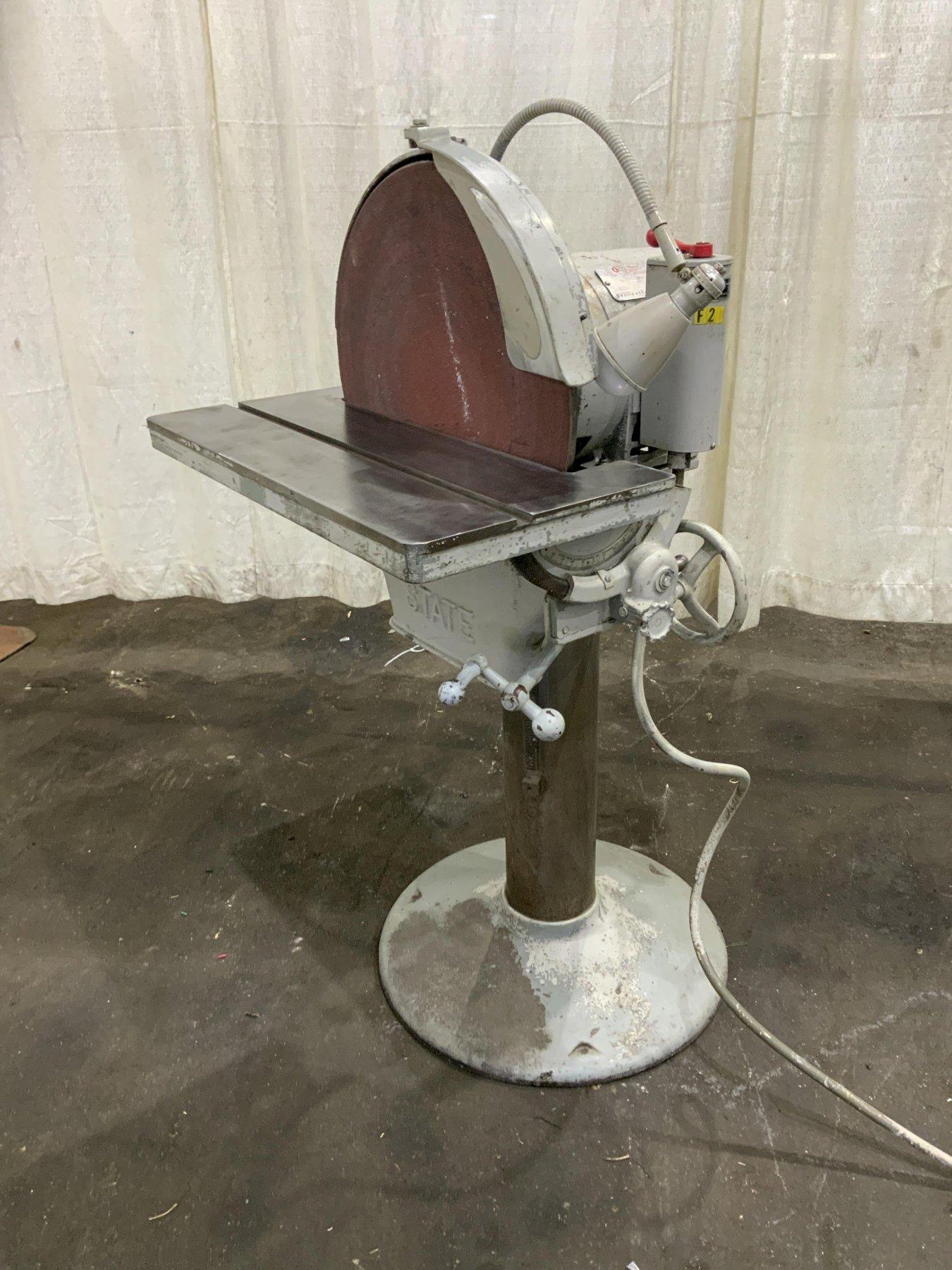 20" STATE PEDESTAL DISC SANDER, MODEL D20: STOCK #80958