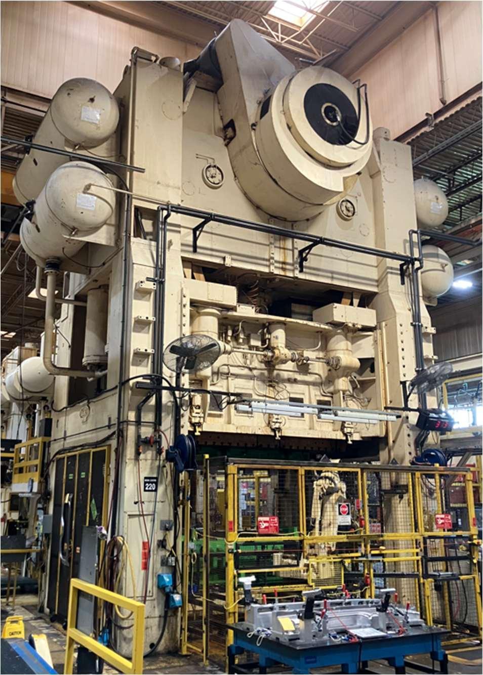 1300 Ton Danly Double Action Press