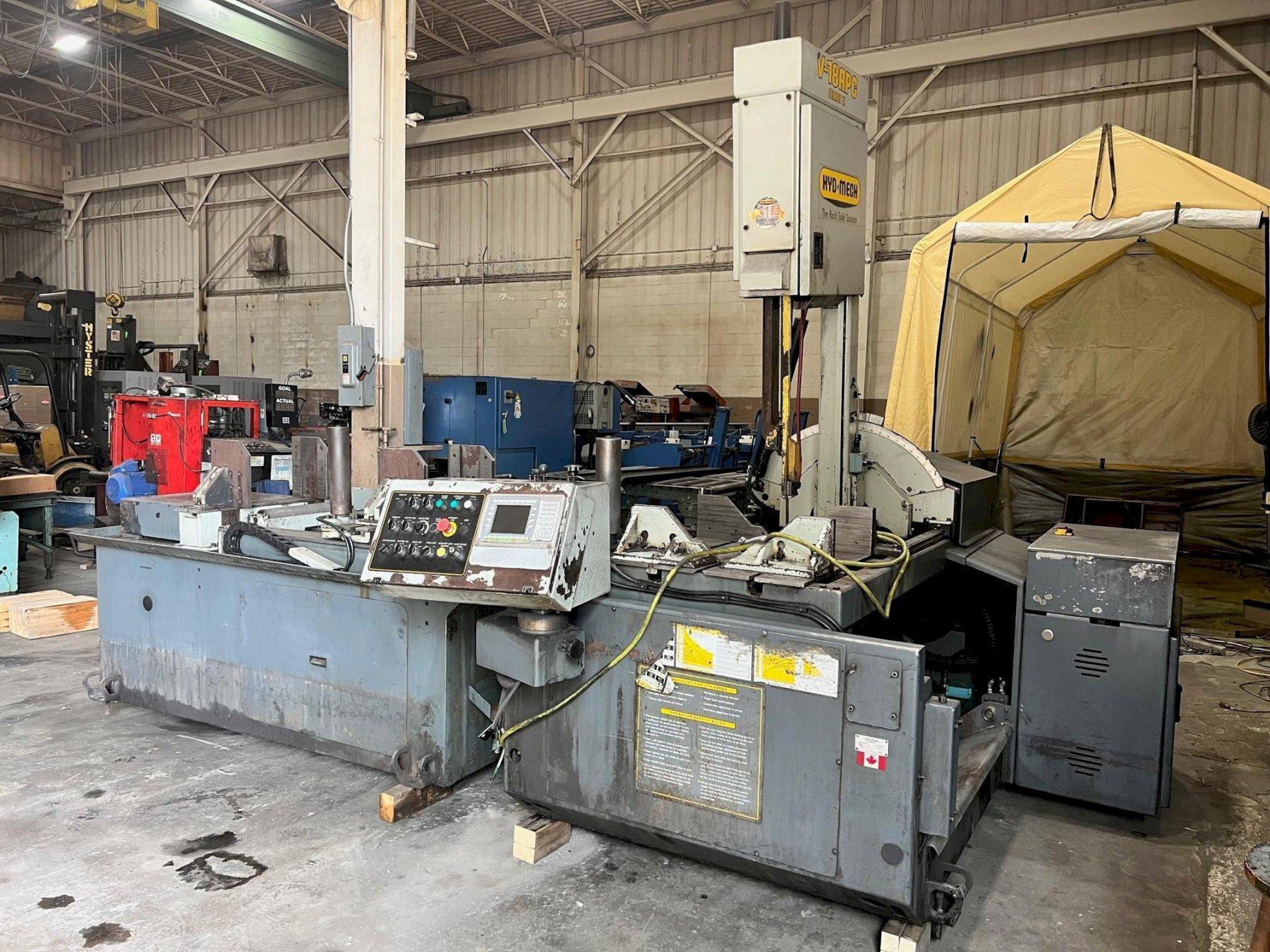 HYD-MECH 18" X 29" MODEL V-18APC AUTOMATIC VERTICAL TILT FRAME BANDSAW