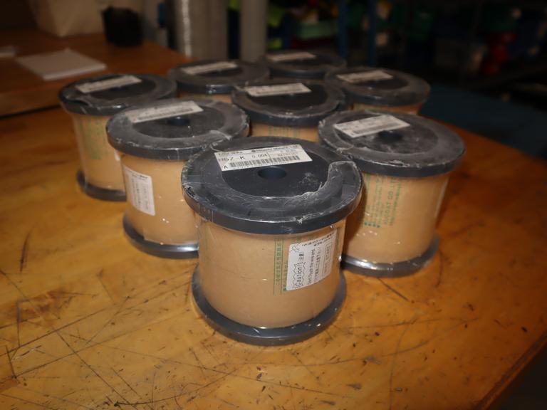 Hitachi Metals EDM Wire, HBZ-K .004, (8 New Rolls) 6.6 lbs Each- Auction Item