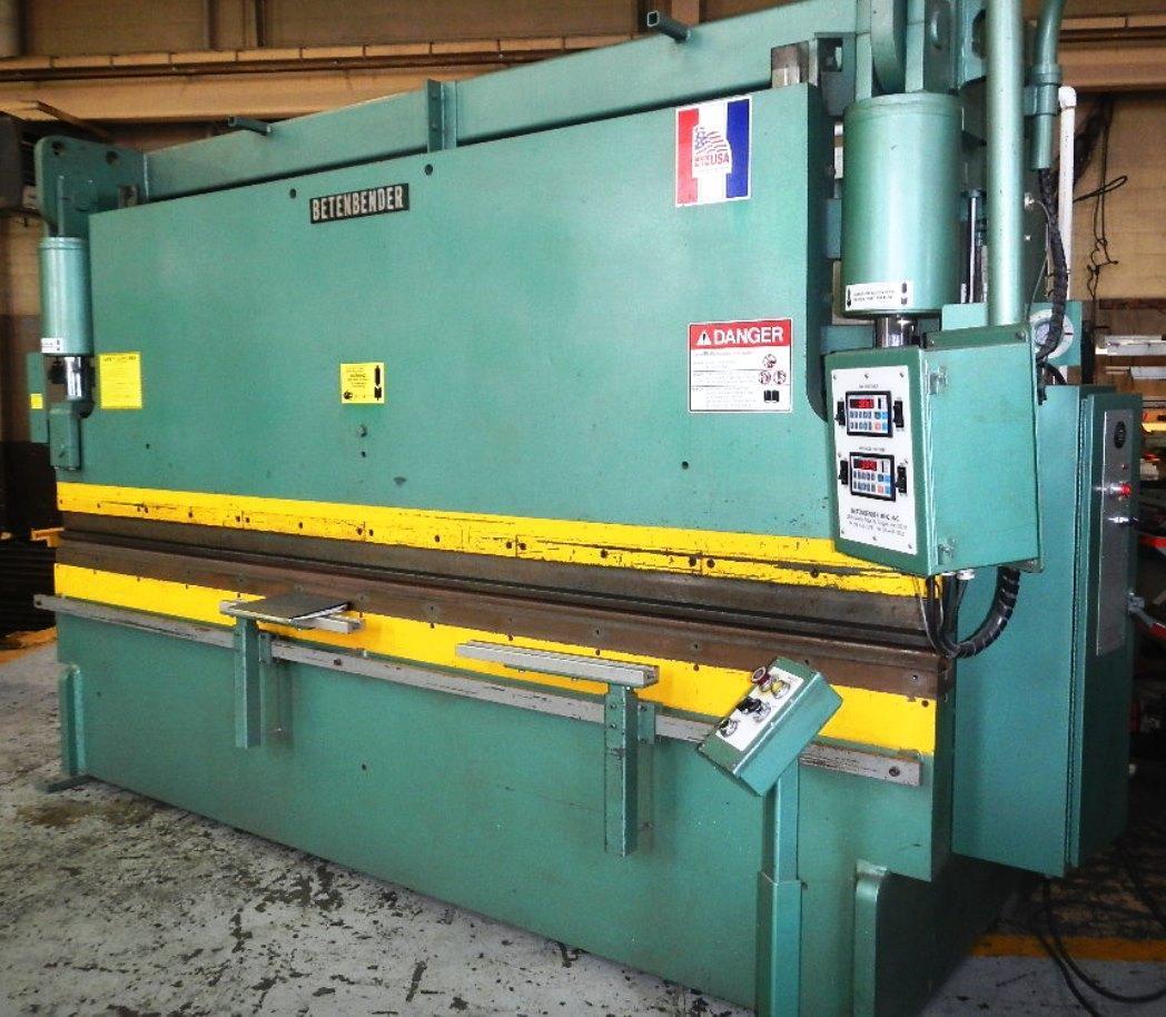 Betenbender 160 Ton x 12' Hydraulic Press Brake MODEL 12'-160 w/ CNC Back Gauge