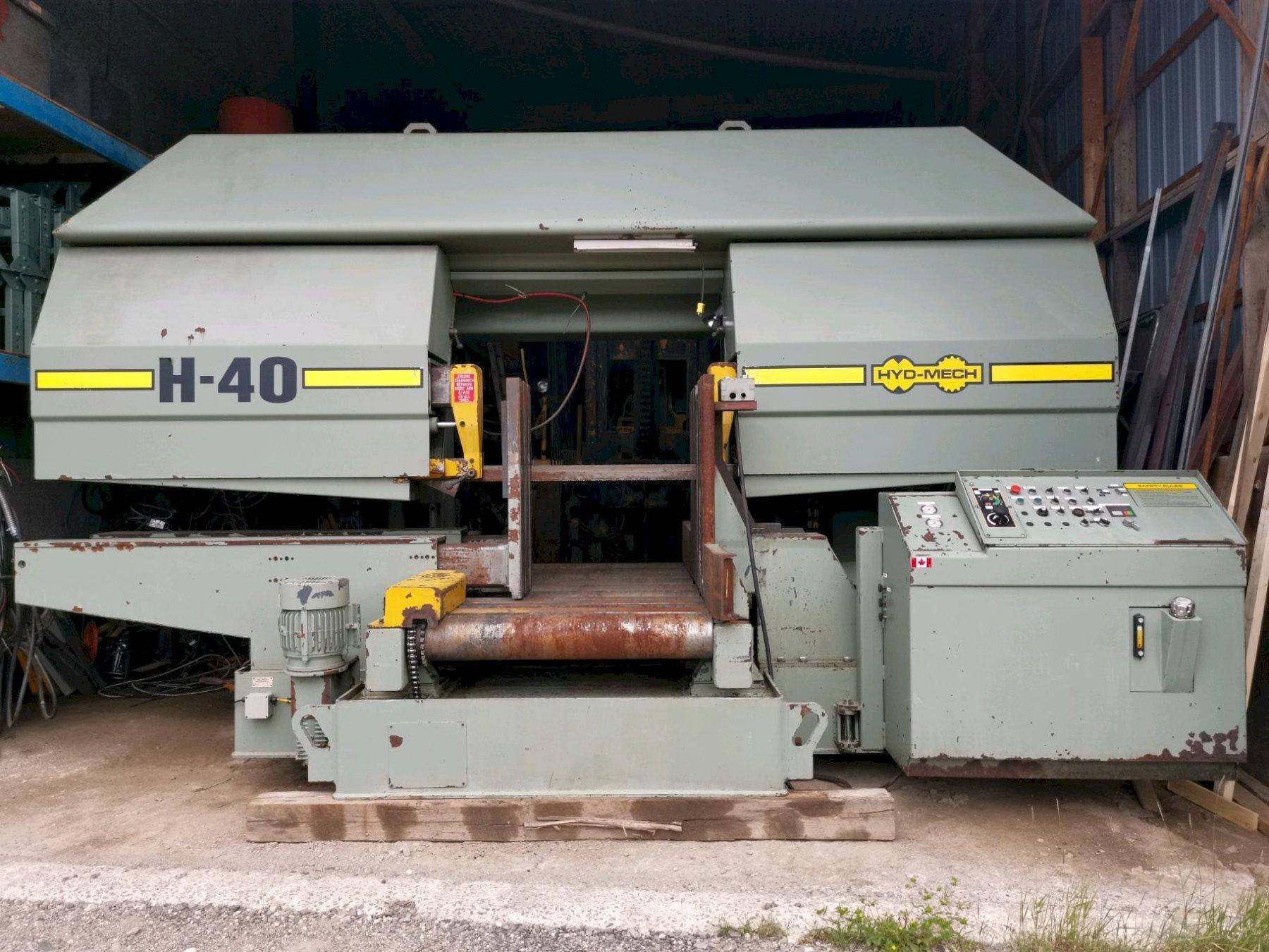 41" X 41" HYD-MECH H-40 DOUBLE COLUMN HORIZONTAL BAND SAW