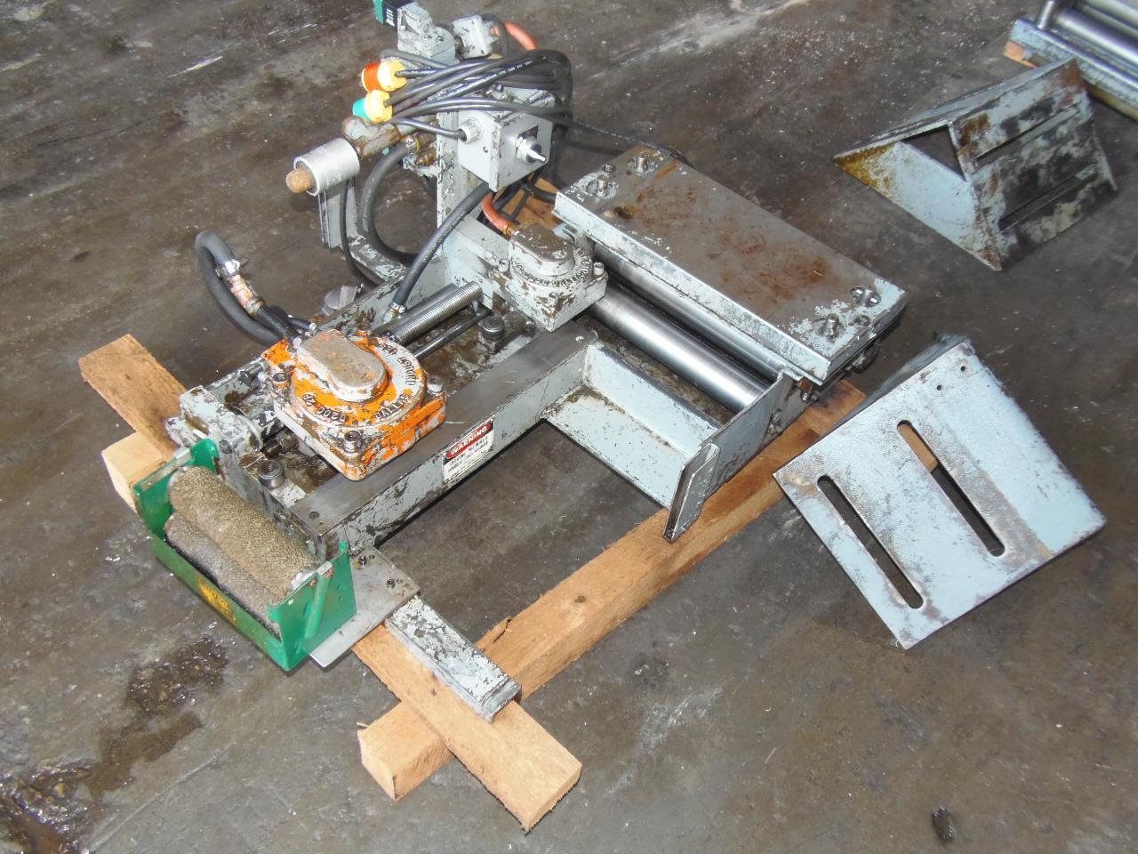 12" WIDE X 6" STROKE DALLAS MODEL D200 AIR FEEDER WITH 5 ROLL STRAIGHTENER