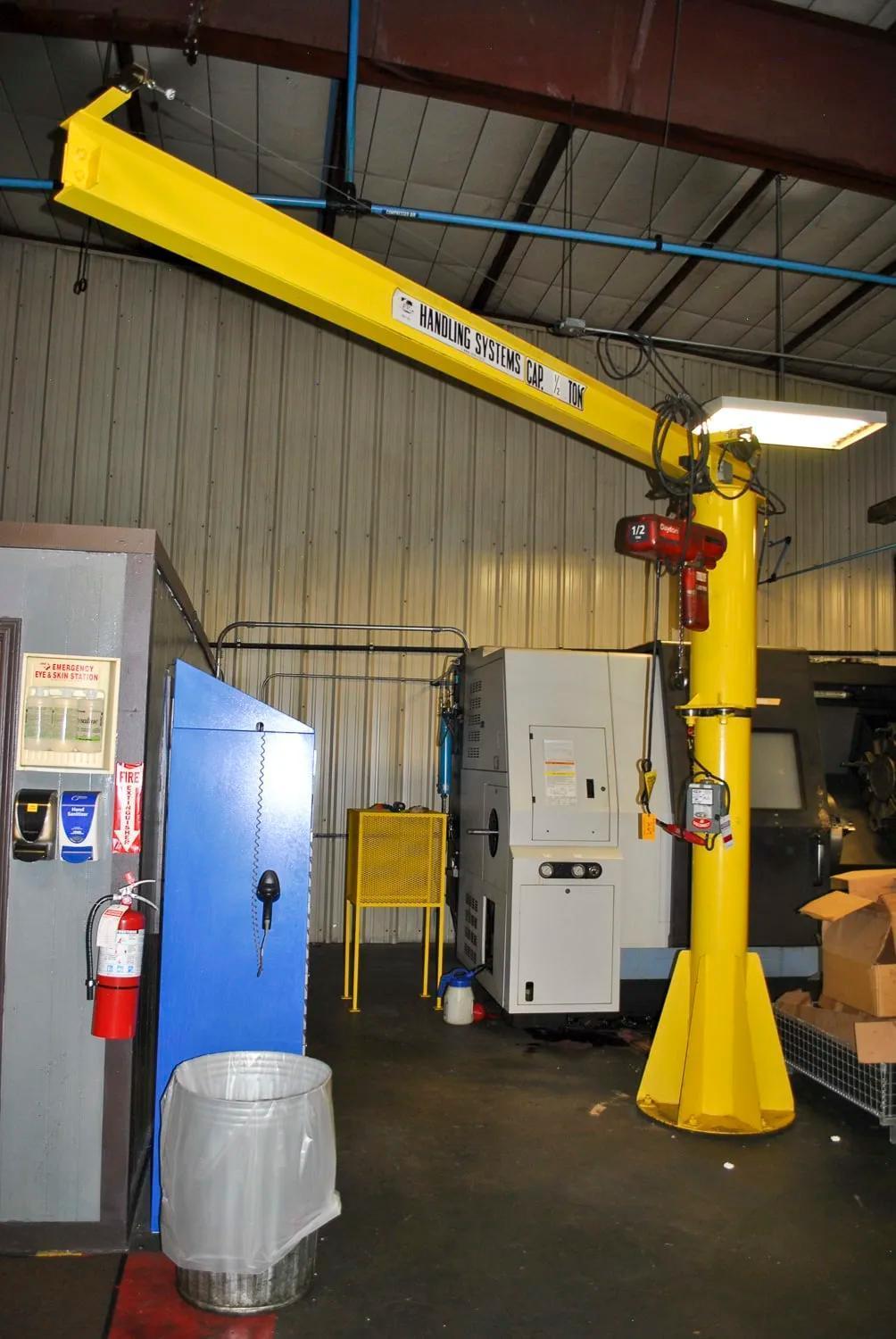 1 - PREOWNED HANDLING SYSTEMS 1/2 TON JIB CRANE