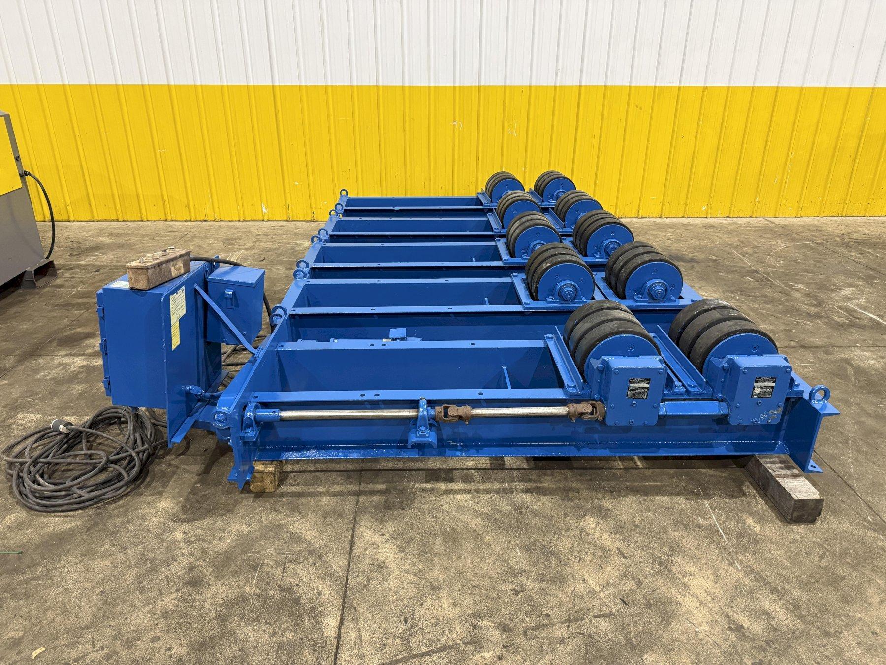 40 TON (80,000 LBS) ARONSON POWERED TANK TURNING ROLLS, 1 DRIVE & 3 IDLERS: YOBRO #26164