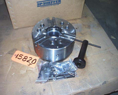 10″ SP Mdl.10CC, 3-Jaw Power Chuck,A1-8 back.3″ thru hole,A1-8 back